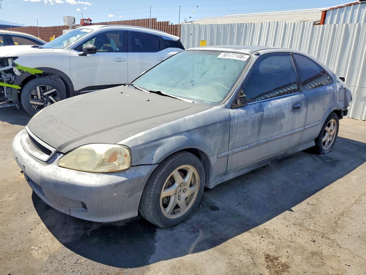 2000 Honda Civic Ex Gray vin: 1HGEJ8142YL031409