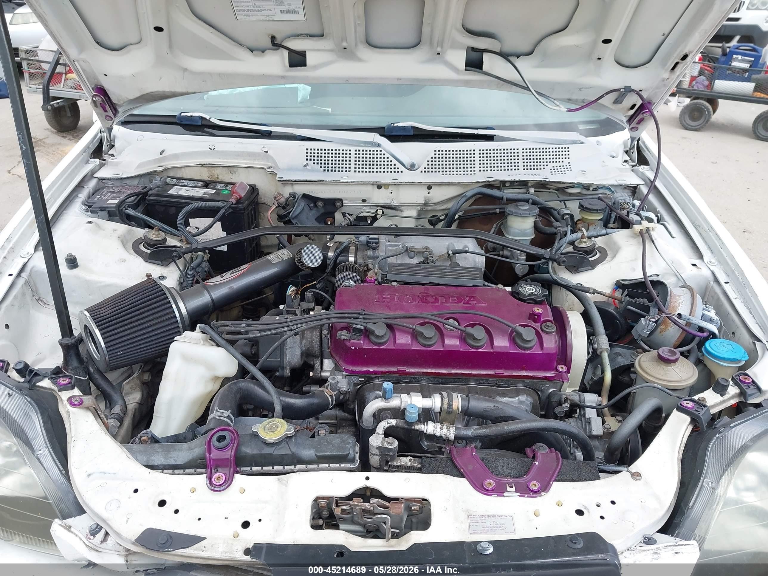 1996 Honda Civic Ex White vin: 1HGEJ8143TL027717