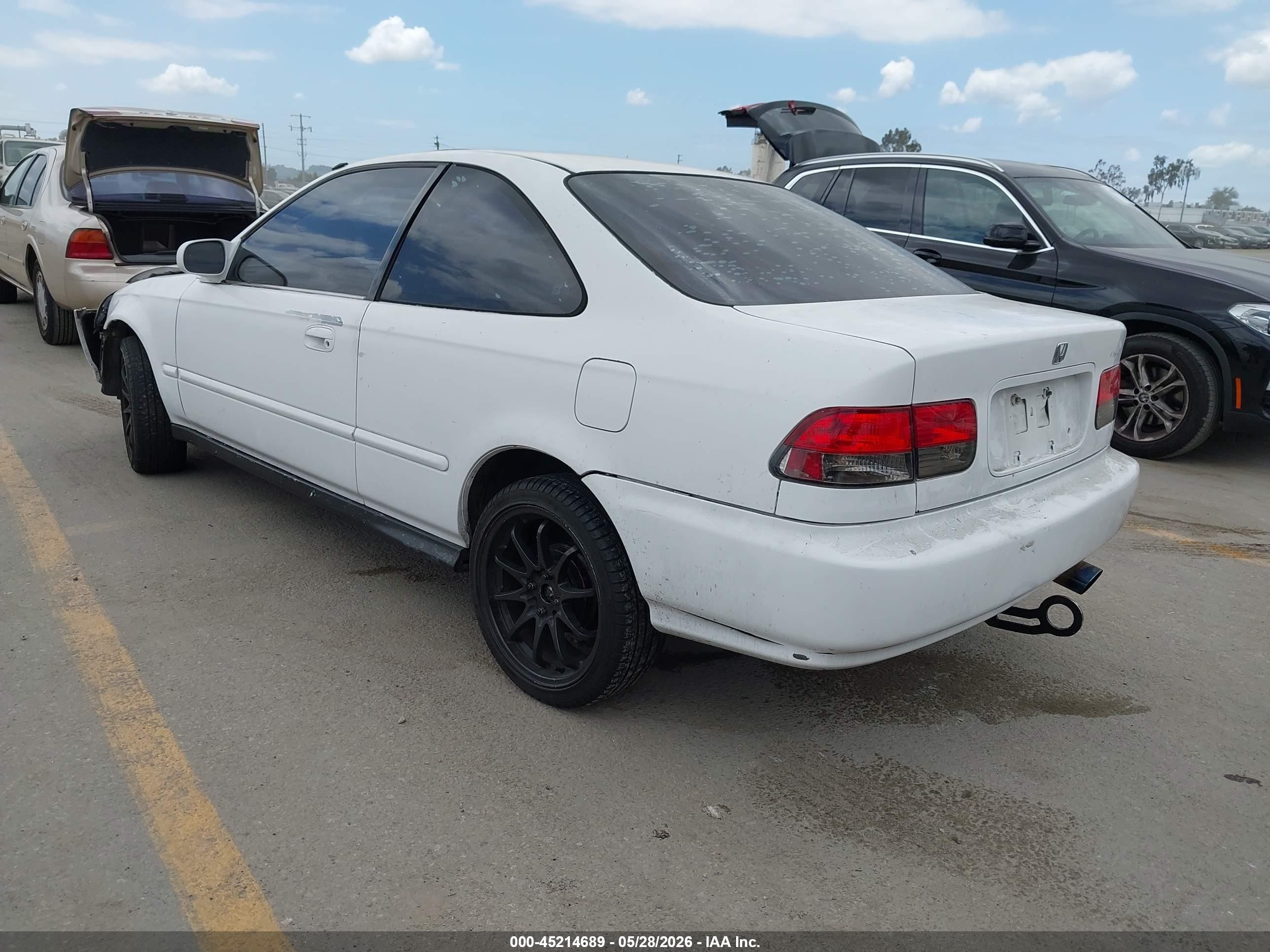 1996 Honda Civic Ex White vin: 1HGEJ8143TL027717