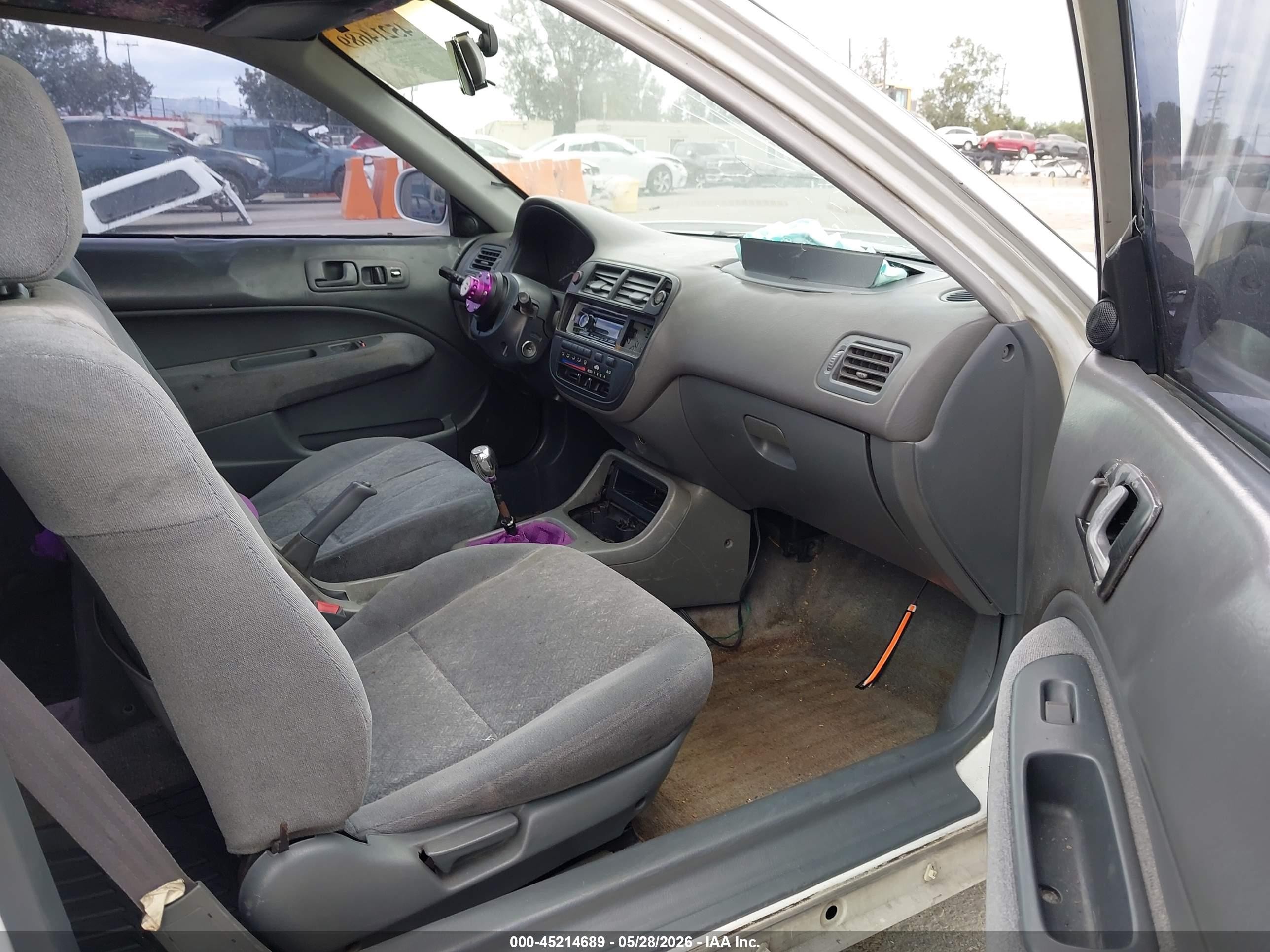 1996 Honda Civic Ex White vin: 1HGEJ8143TL027717