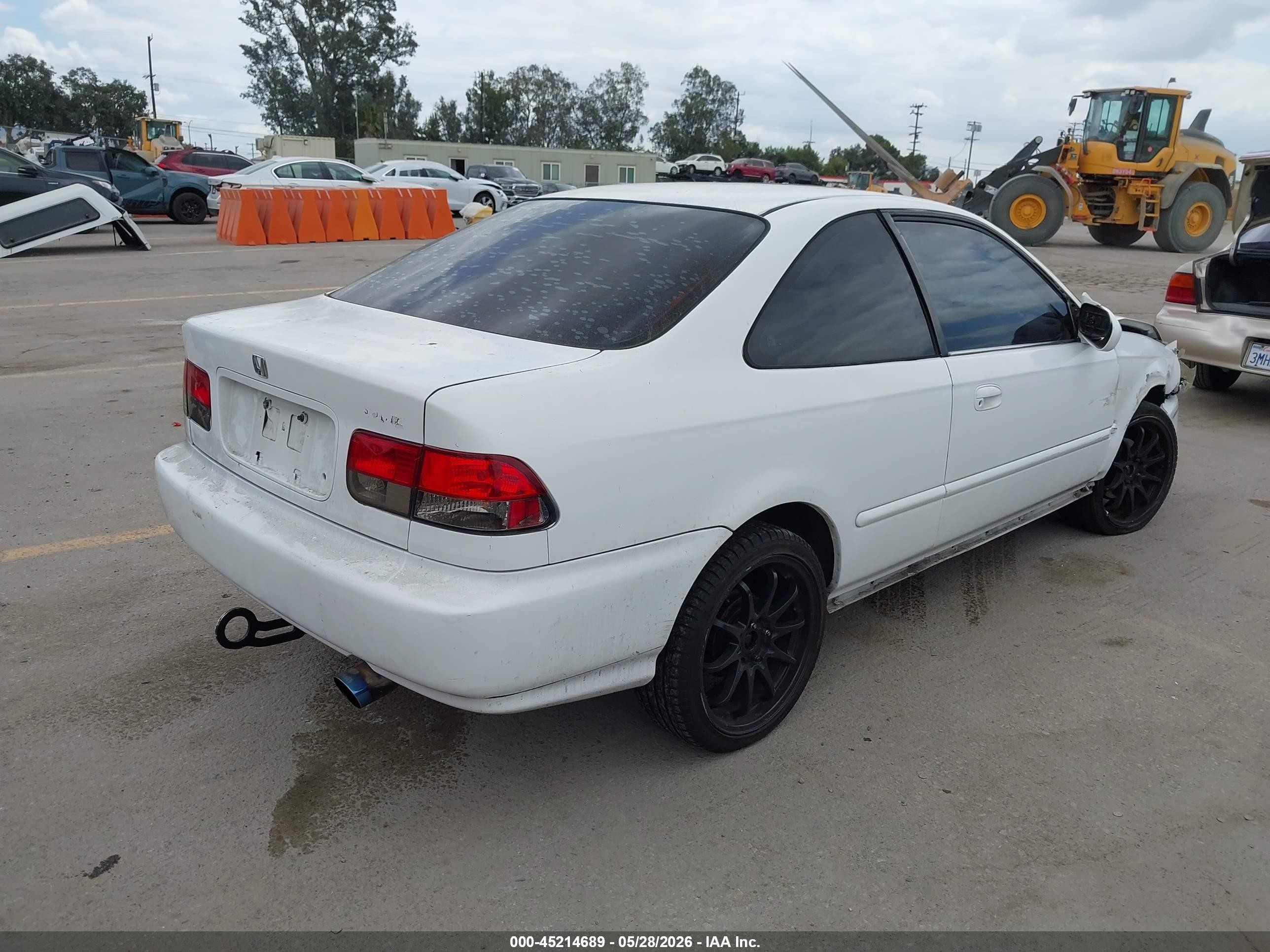 1996 Honda Civic Ex White vin: 1HGEJ8143TL027717