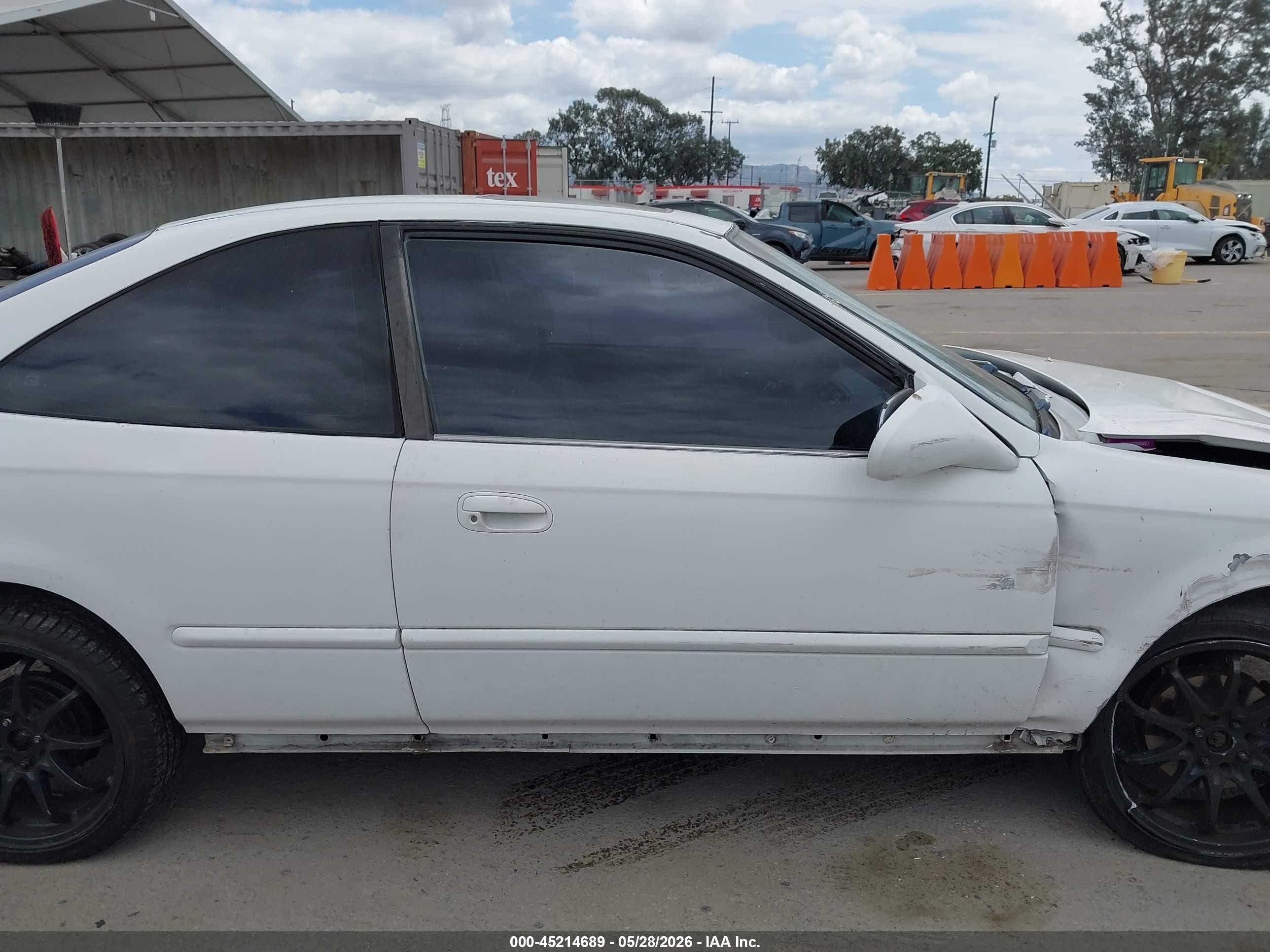 1996 Honda Civic Ex White vin: 1HGEJ8143TL027717