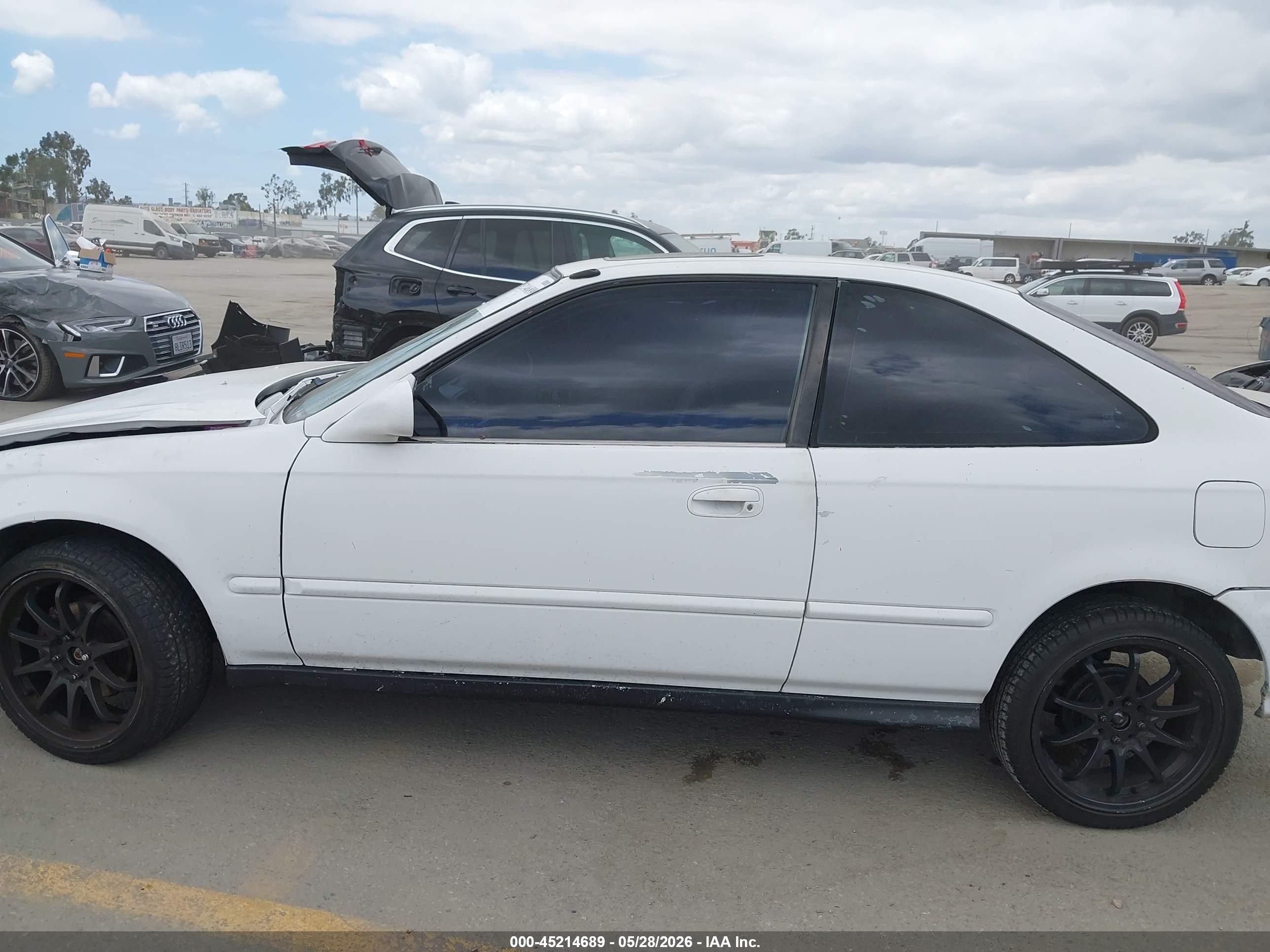 1996 Honda Civic Ex White vin: 1HGEJ8143TL027717
