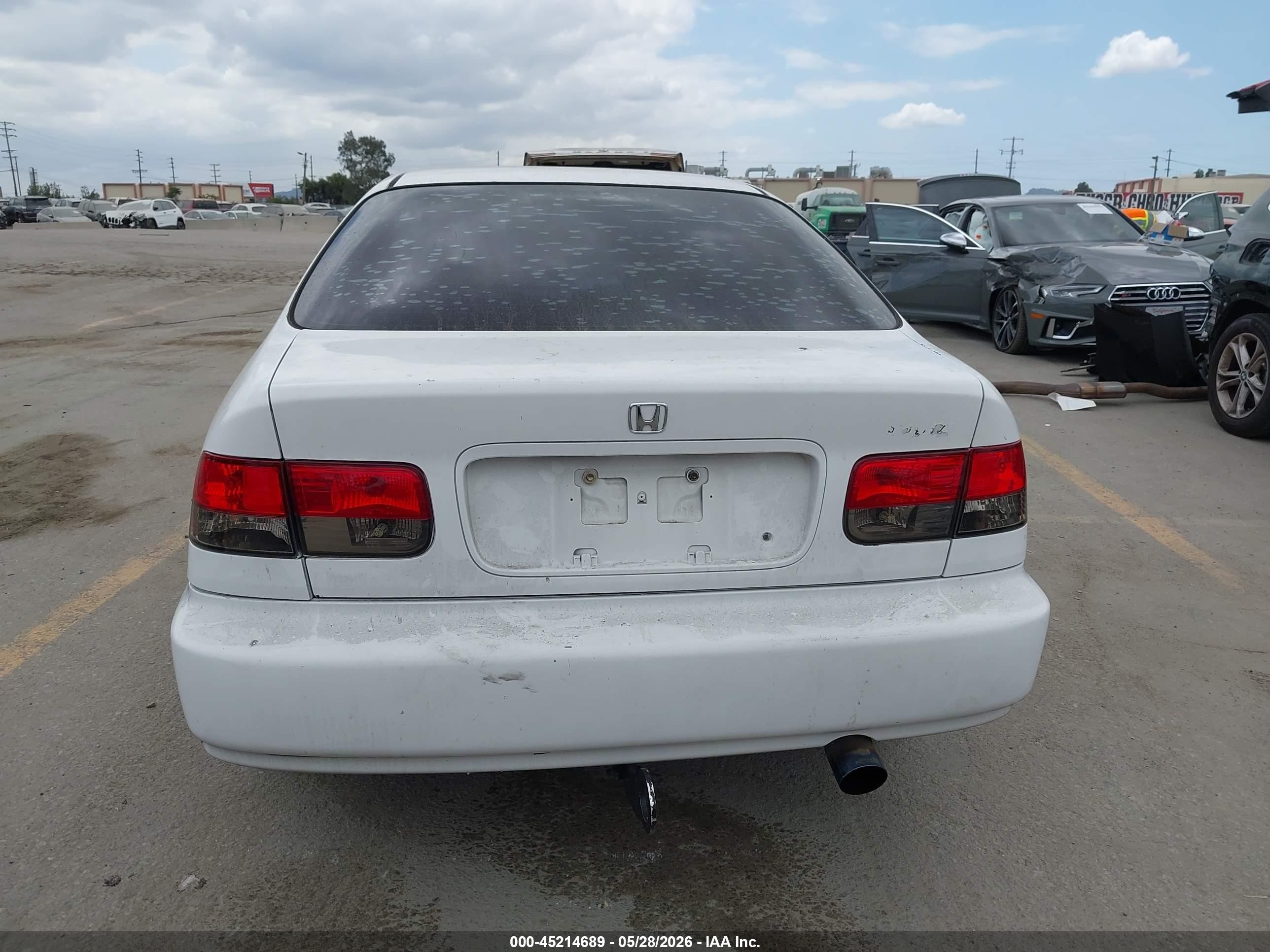 1996 Honda Civic Ex White vin: 1HGEJ8143TL027717
