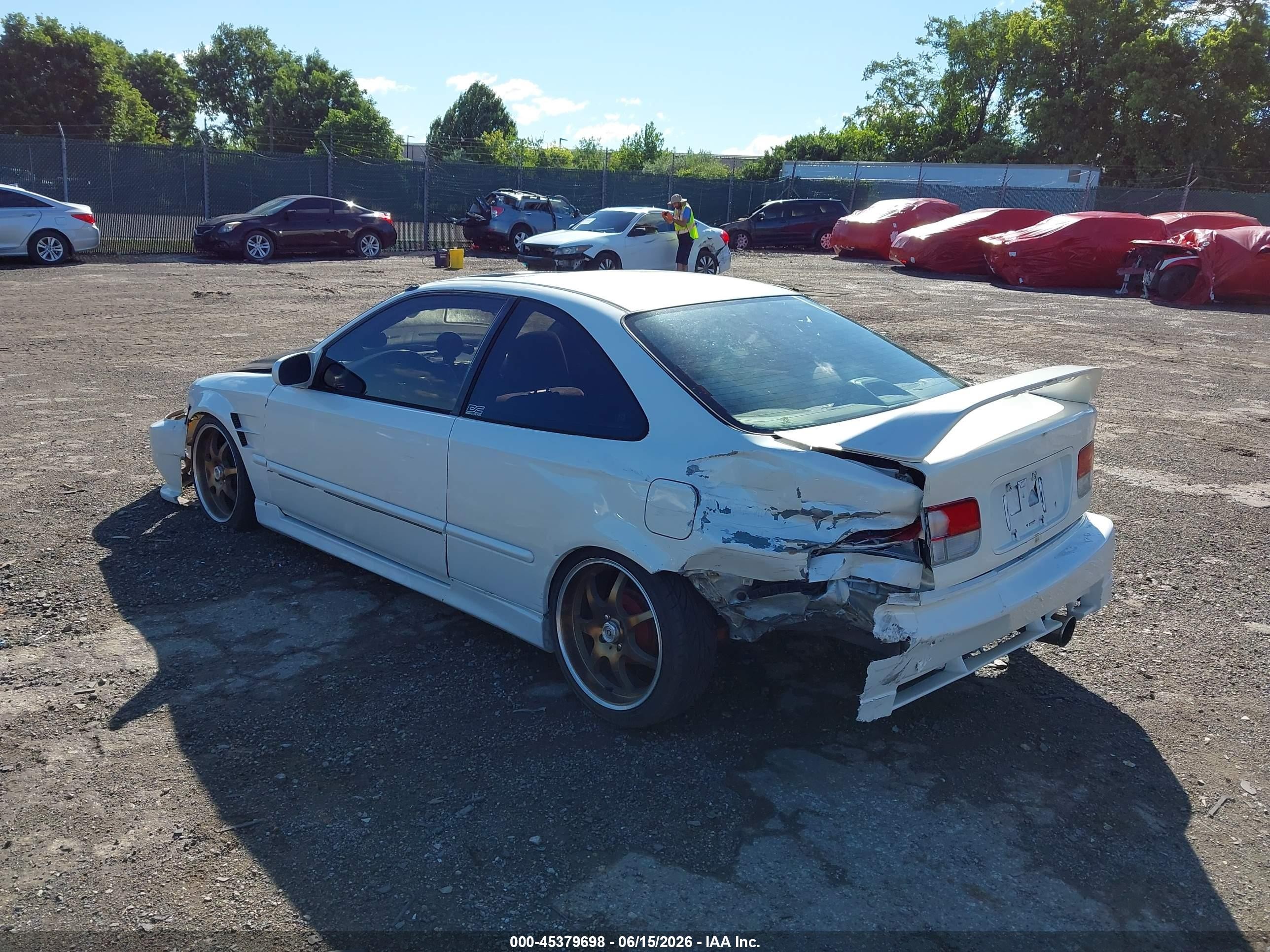 1997 Honda Civic Ex White vin: 1HGEJ8143VL119672