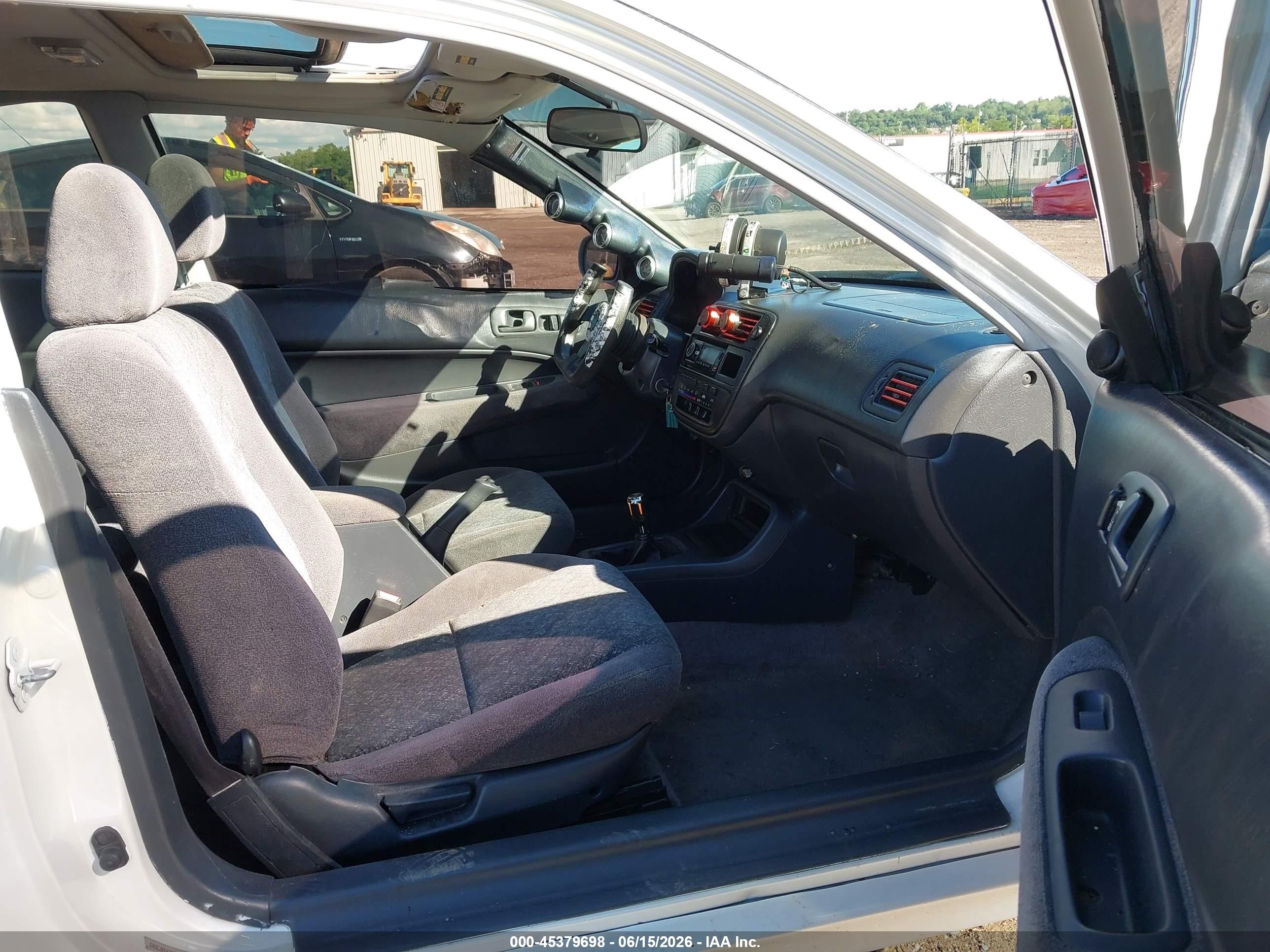 1997 Honda Civic Ex White vin: 1HGEJ8143VL119672