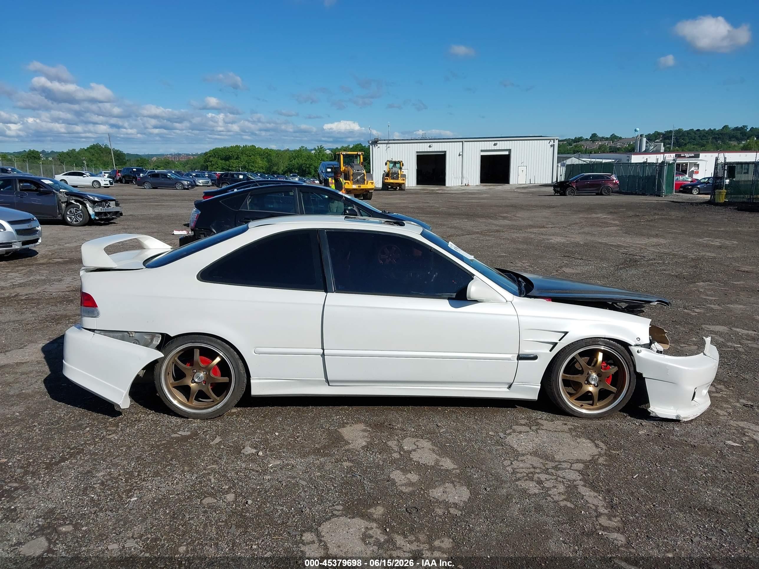 1997 Honda Civic Ex White vin: 1HGEJ8143VL119672