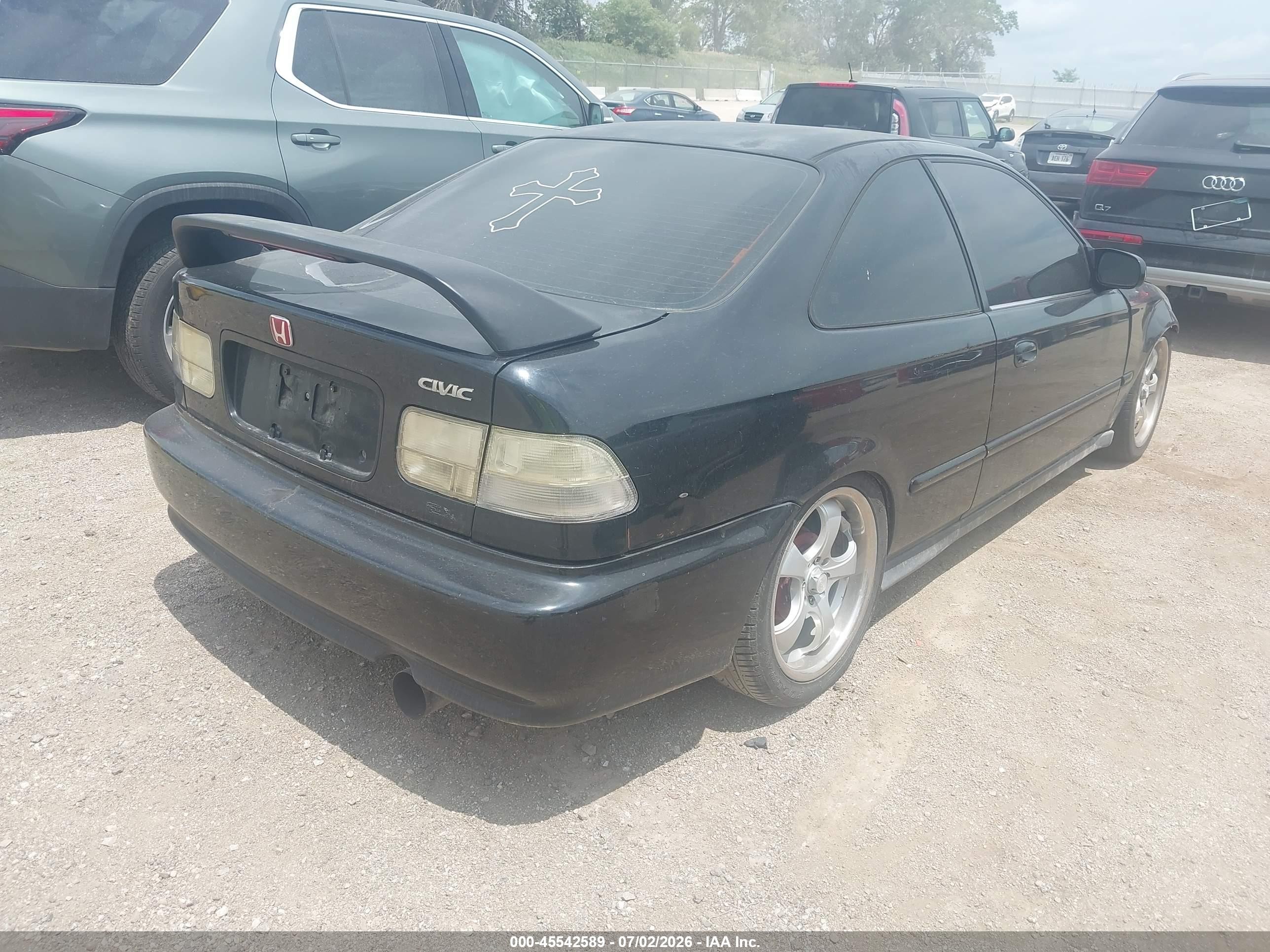 2000 Honda Civic Ex Черный vin: 1HGEJ8143YL036568