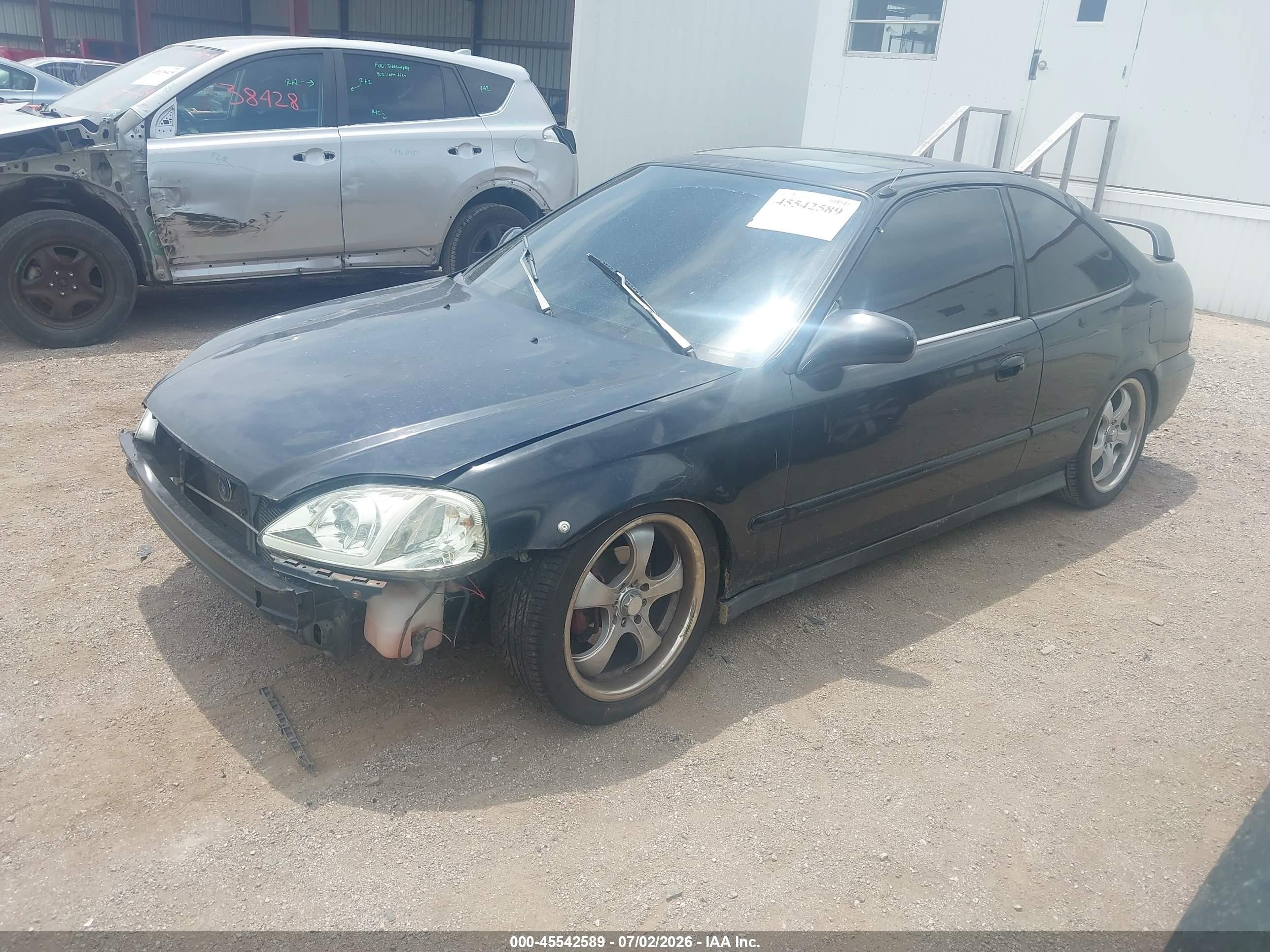 2000 Honda Civic Ex Черный vin: 1HGEJ8143YL036568