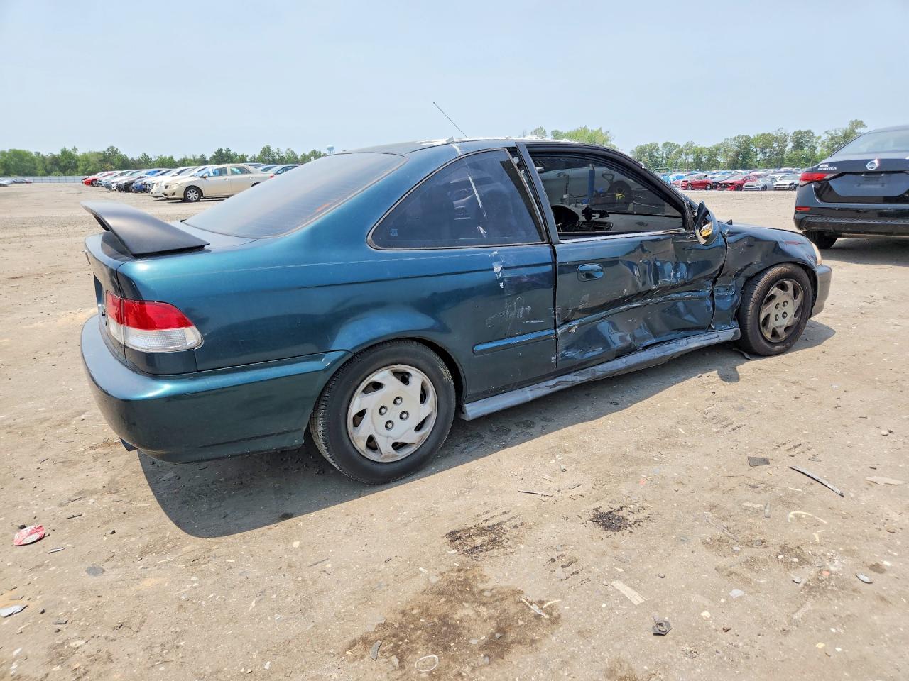 1996 Honda Civic Ex Green vin: 1HGEJ8144TL002566