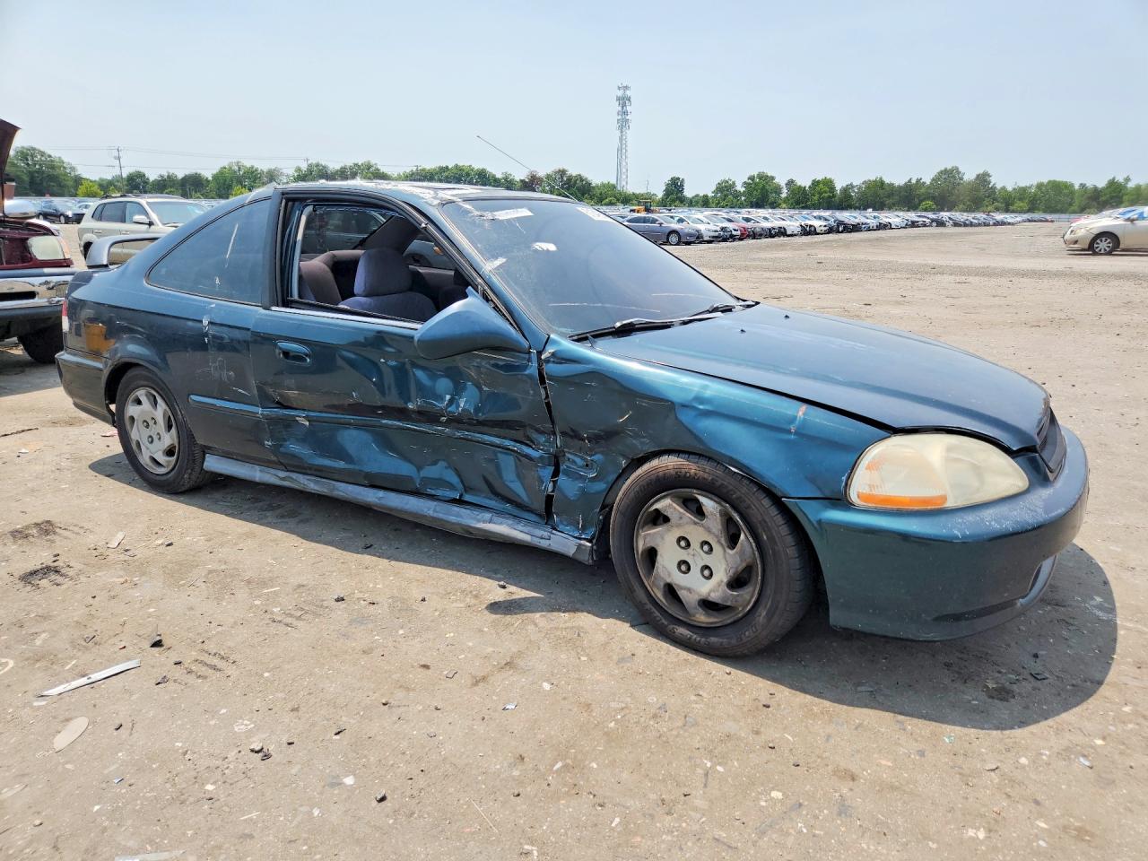 1996 Honda Civic Ex Green vin: 1HGEJ8144TL002566