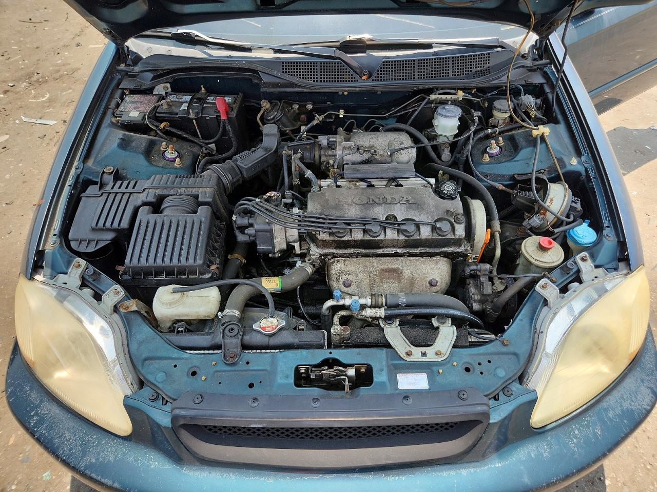 1996 Honda Civic Ex Green vin: 1HGEJ8144TL002566