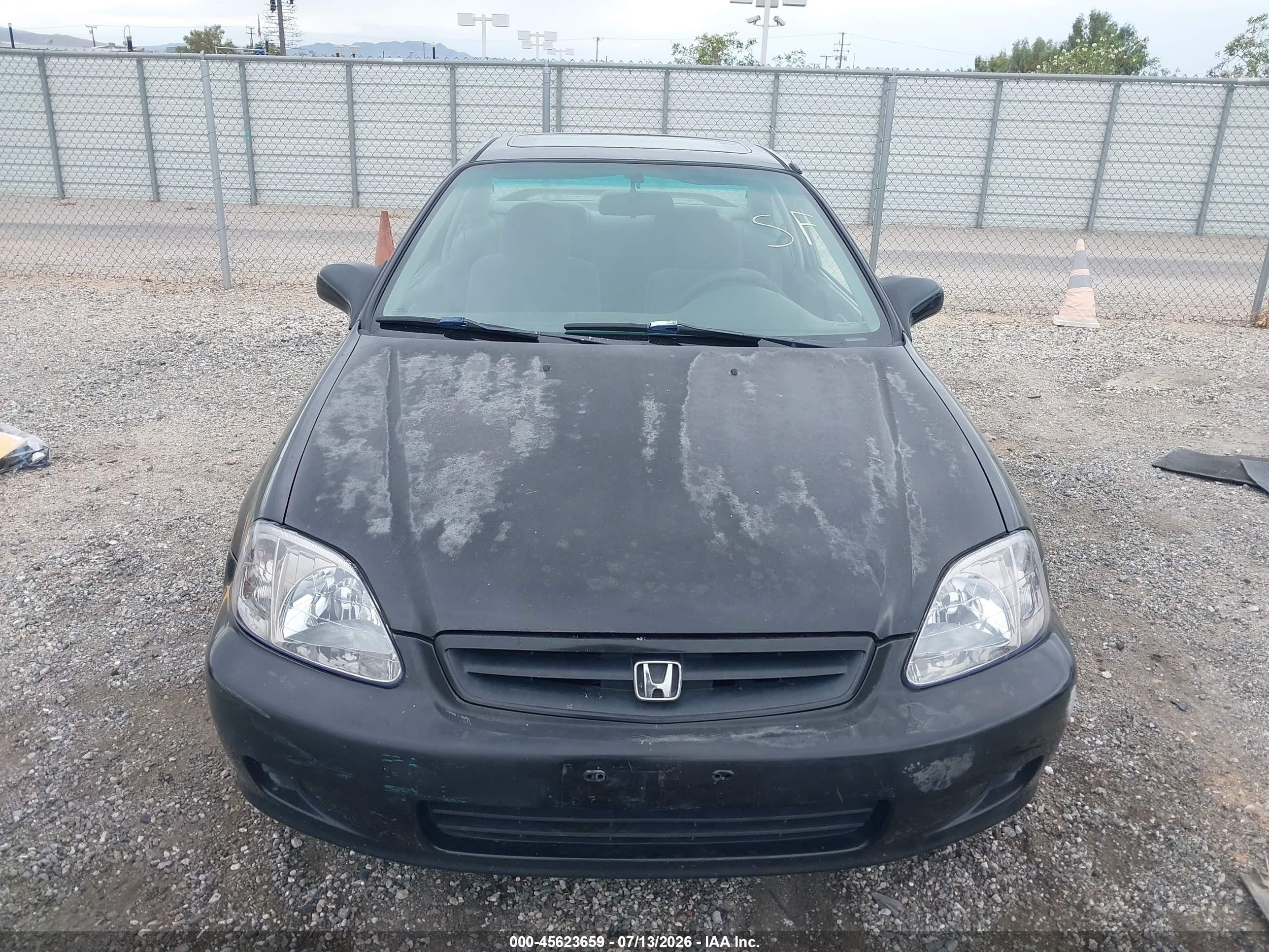 1999 Honda Civic Ex Black vin: 1HGEJ8144XL054205