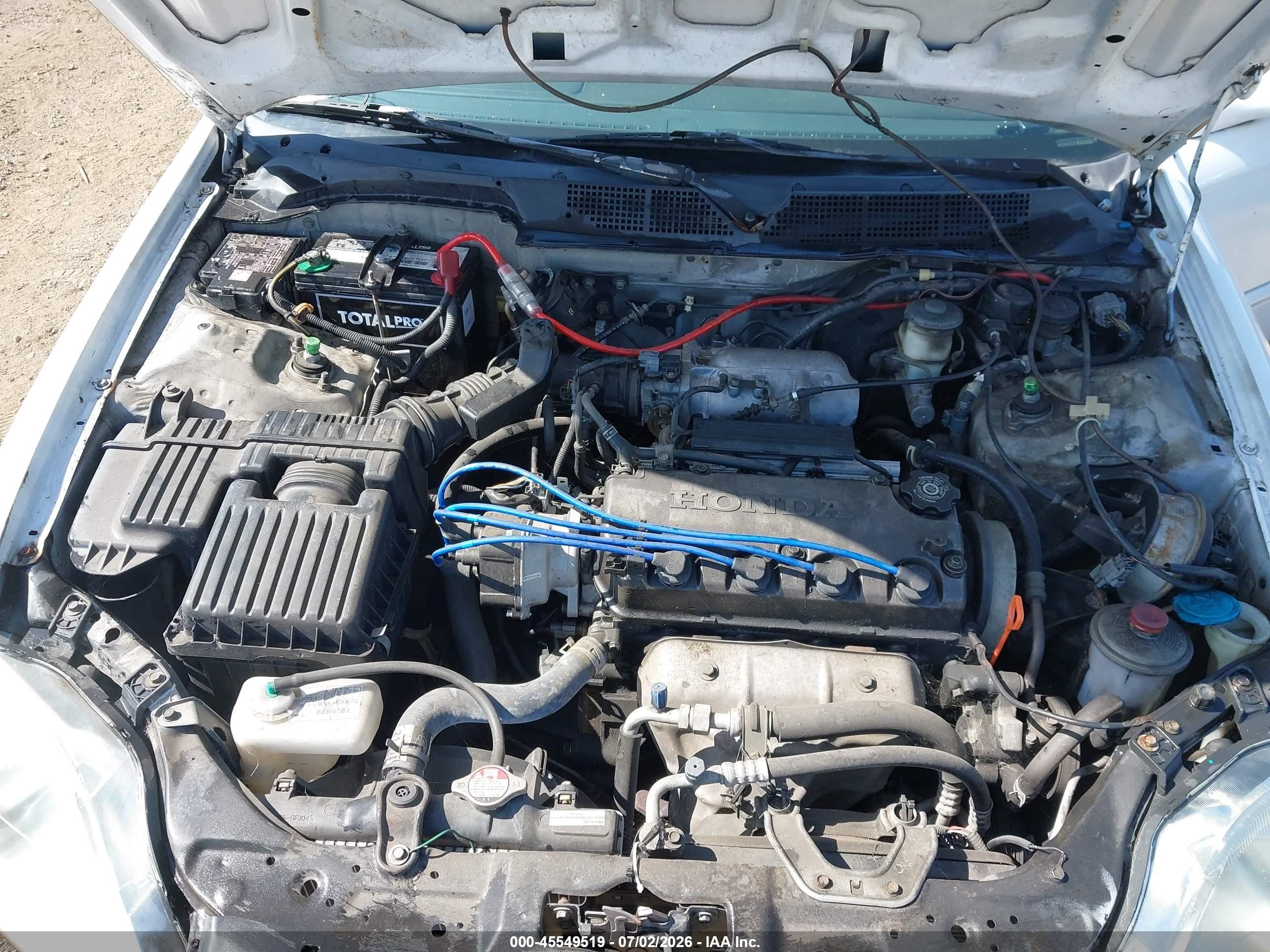 2000 Honda Civic Ex White vin: 1HGEJ8144YL037518