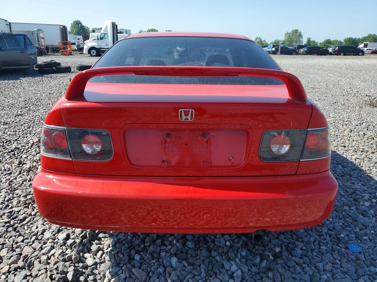 1998 Honda Civic Ex Red vin: 1HGEJ8145WL098468