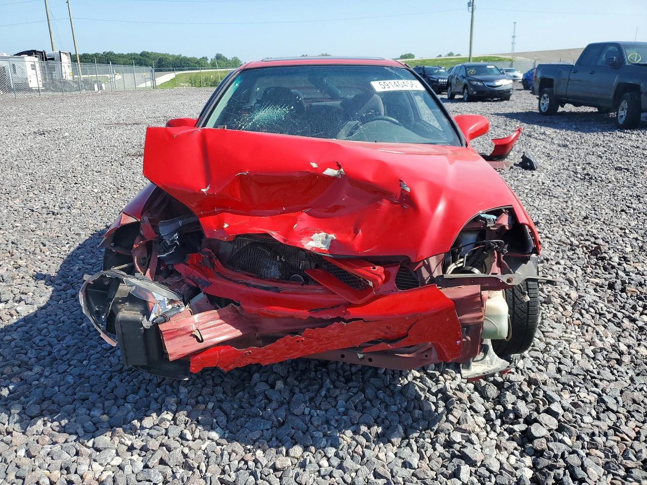 1998 Honda Civic Ex Red vin: 1HGEJ8145WL098468