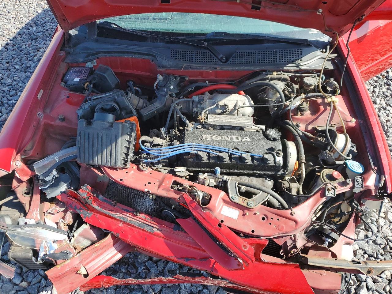1998 Honda Civic Ex Red vin: 1HGEJ8145WL098468