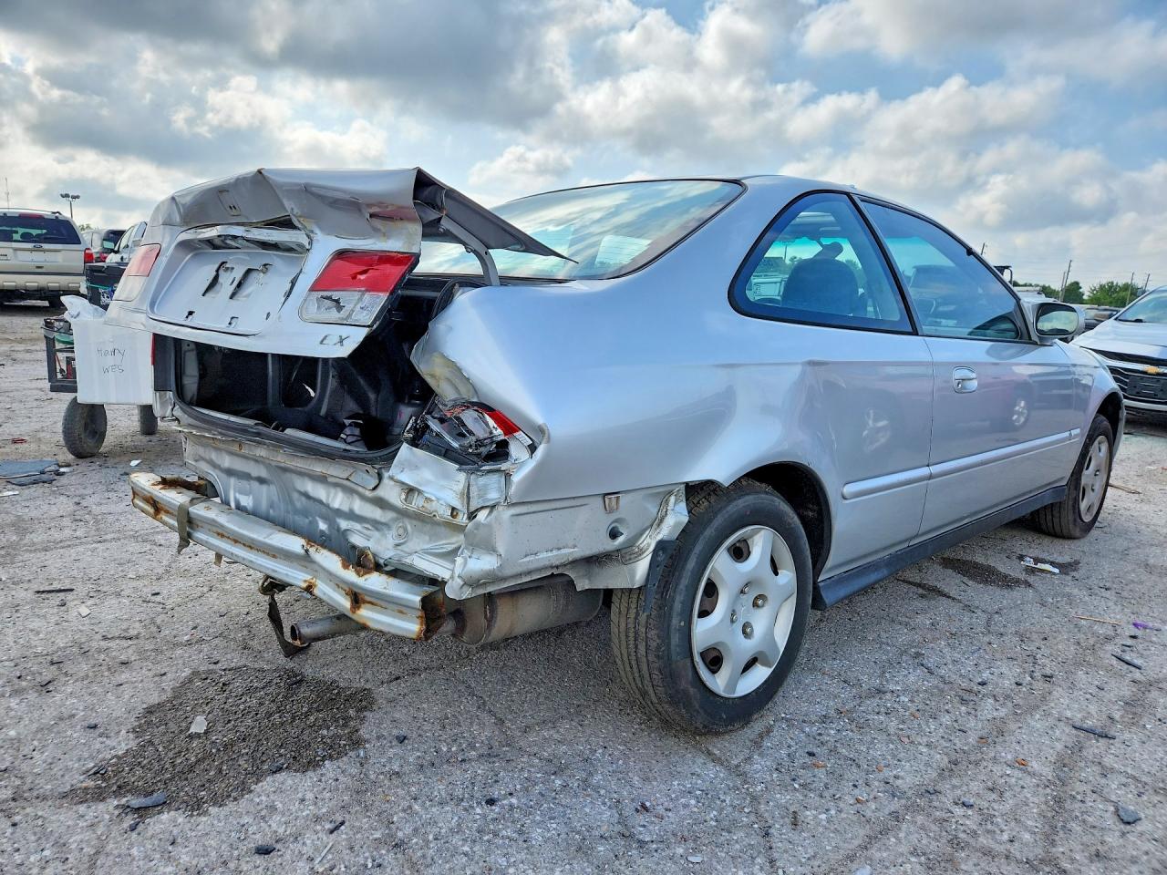 2000 Honda Civic Ex Silver vin: 1HGEJ8145YL125803