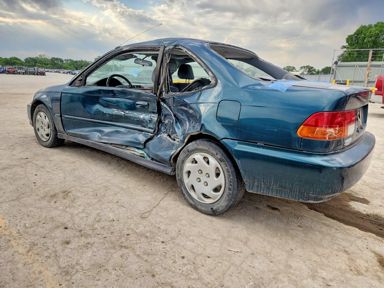1996 Honda Civic Ex Green vin: 1HGEJ8146TL086602