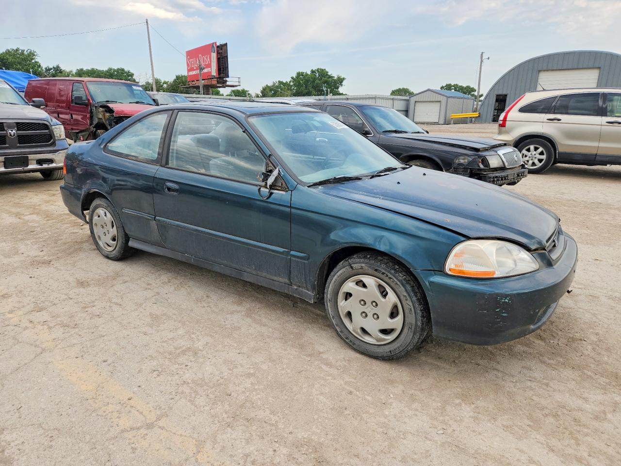 1996 Honda Civic Ex Green vin: 1HGEJ8146TL086602