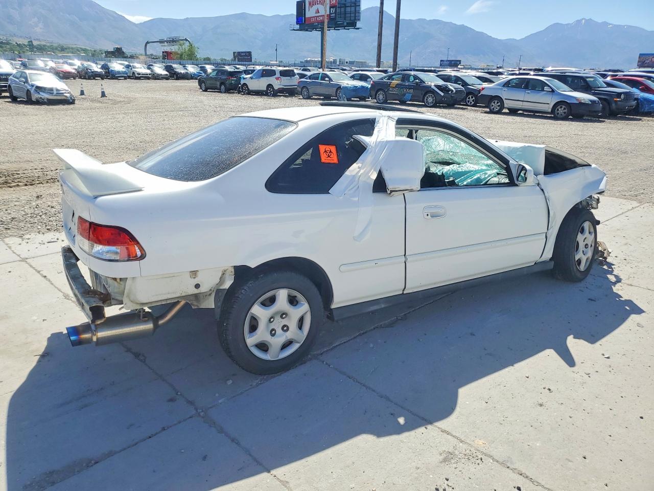 1998 Honda Civic Ex White vin: 1HGEJ8146WL123006