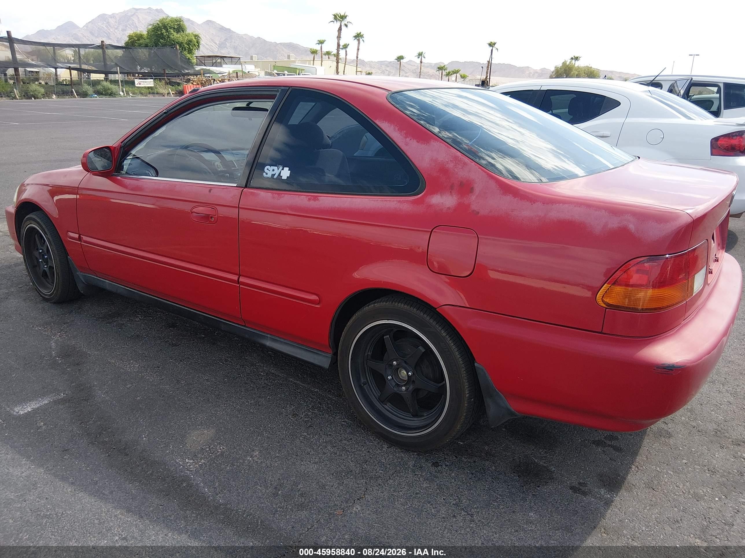 1997 Honda Civic Ex Red vin: 1HGEJ8147VL011636