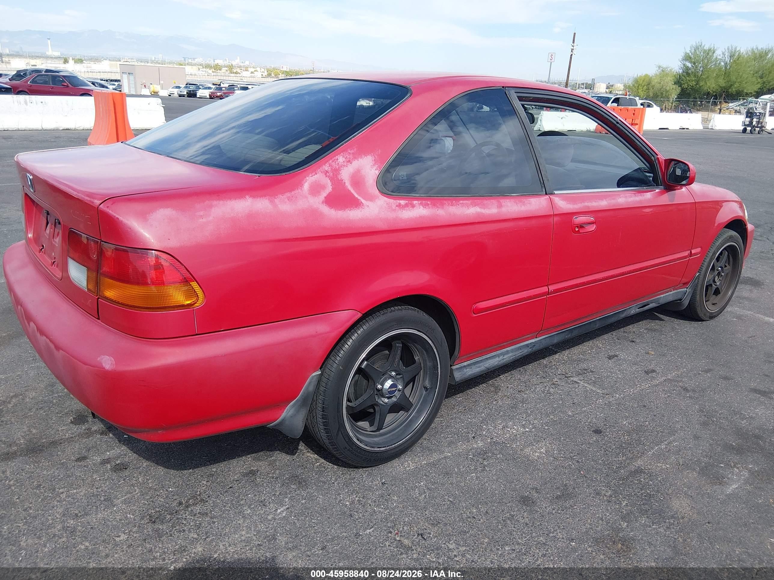1997 Honda Civic Ex Red vin: 1HGEJ8147VL011636
