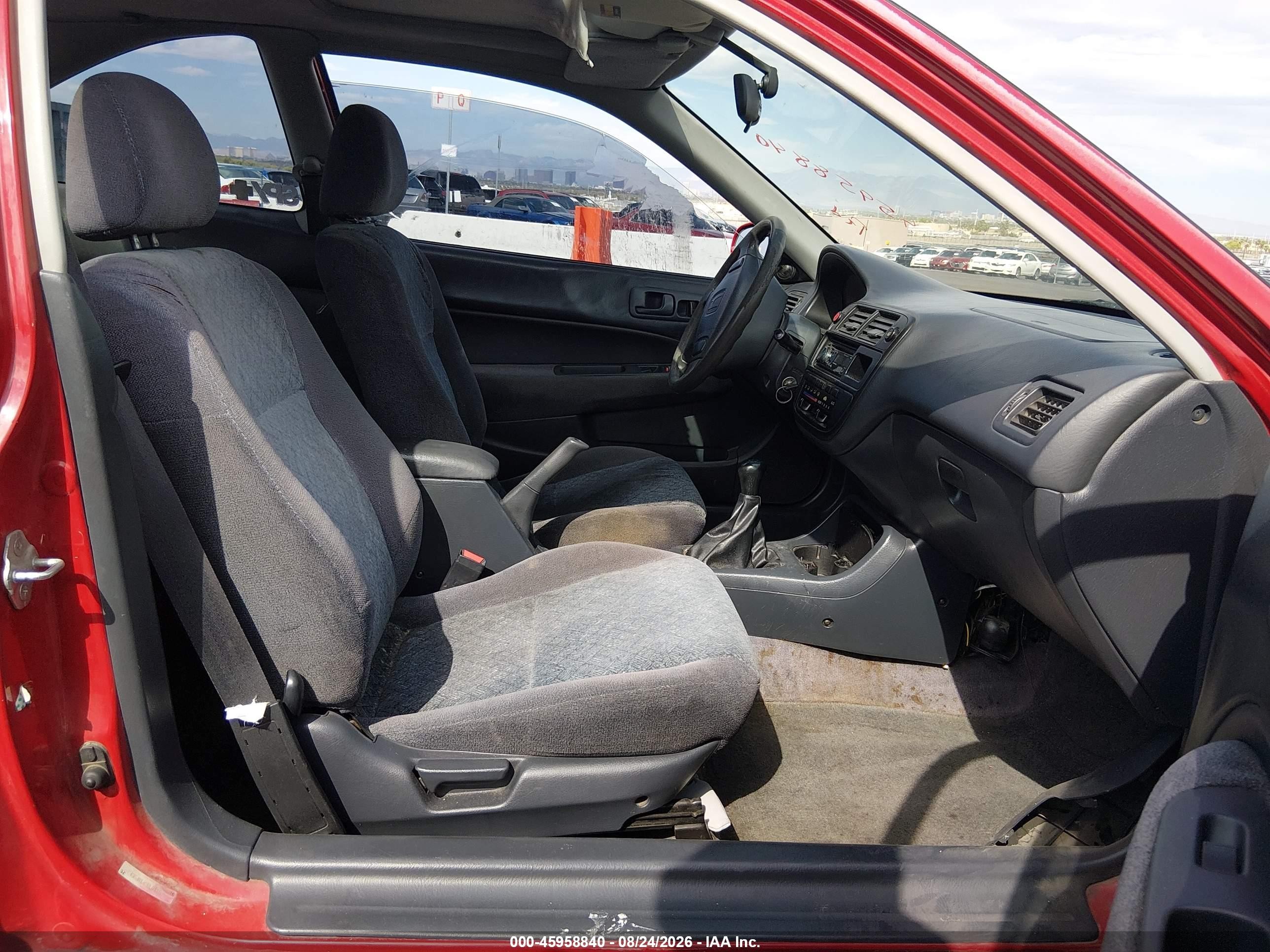 1997 Honda Civic Ex Red vin: 1HGEJ8147VL011636