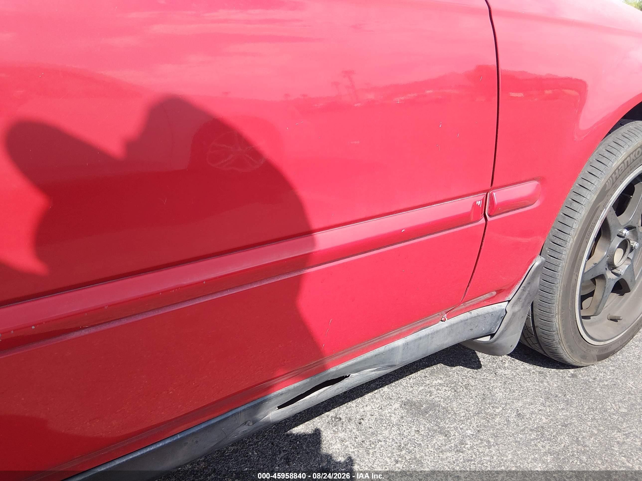 1997 Honda Civic Ex Red vin: 1HGEJ8147VL011636