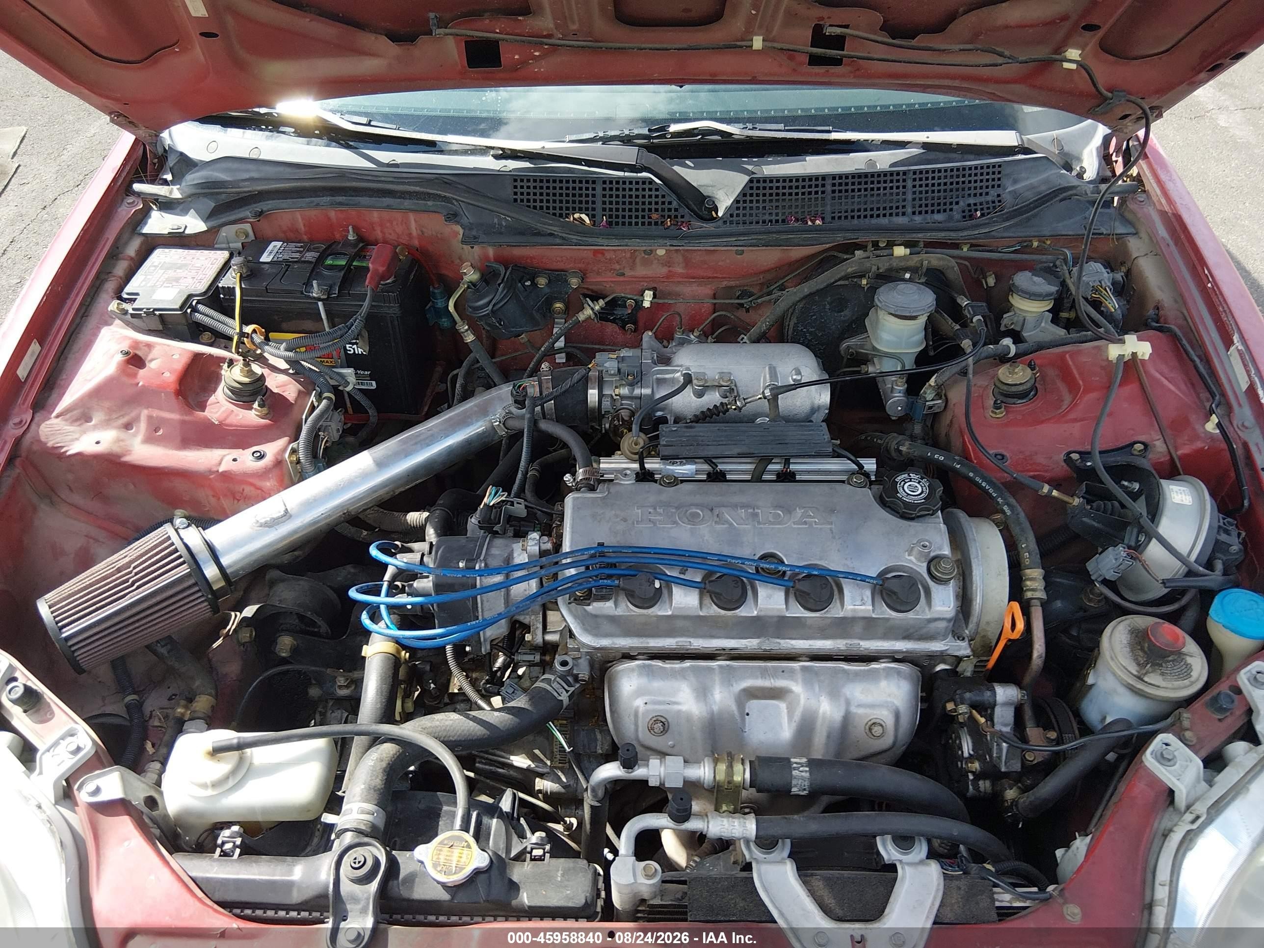 1997 Honda Civic Ex Red vin: 1HGEJ8147VL011636