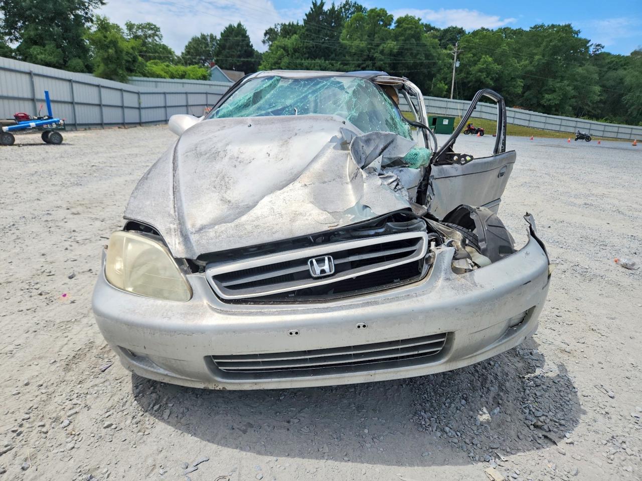 1999 Honda Civic Ex Silver vin: 1HGEJ8147XL087005