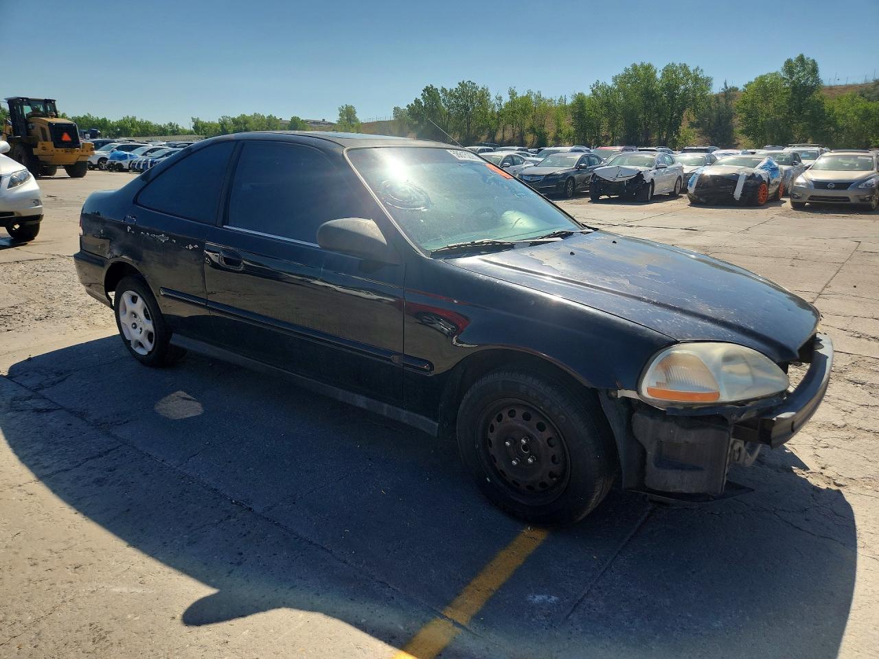 1998 Honda Civic Ex Черный vin: 1HGEJ8148WL071636