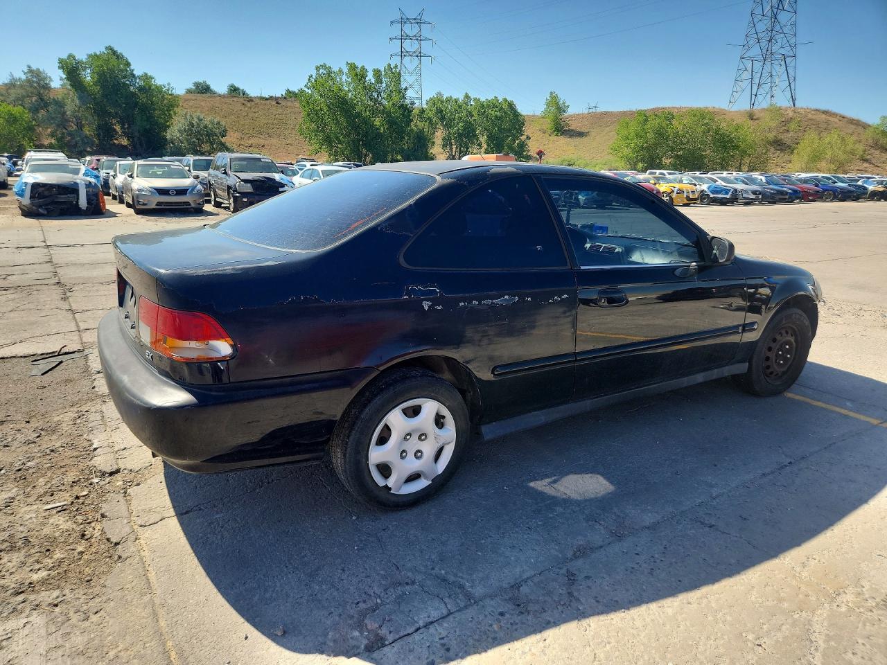 1998 Honda Civic Ex Черный vin: 1HGEJ8148WL071636