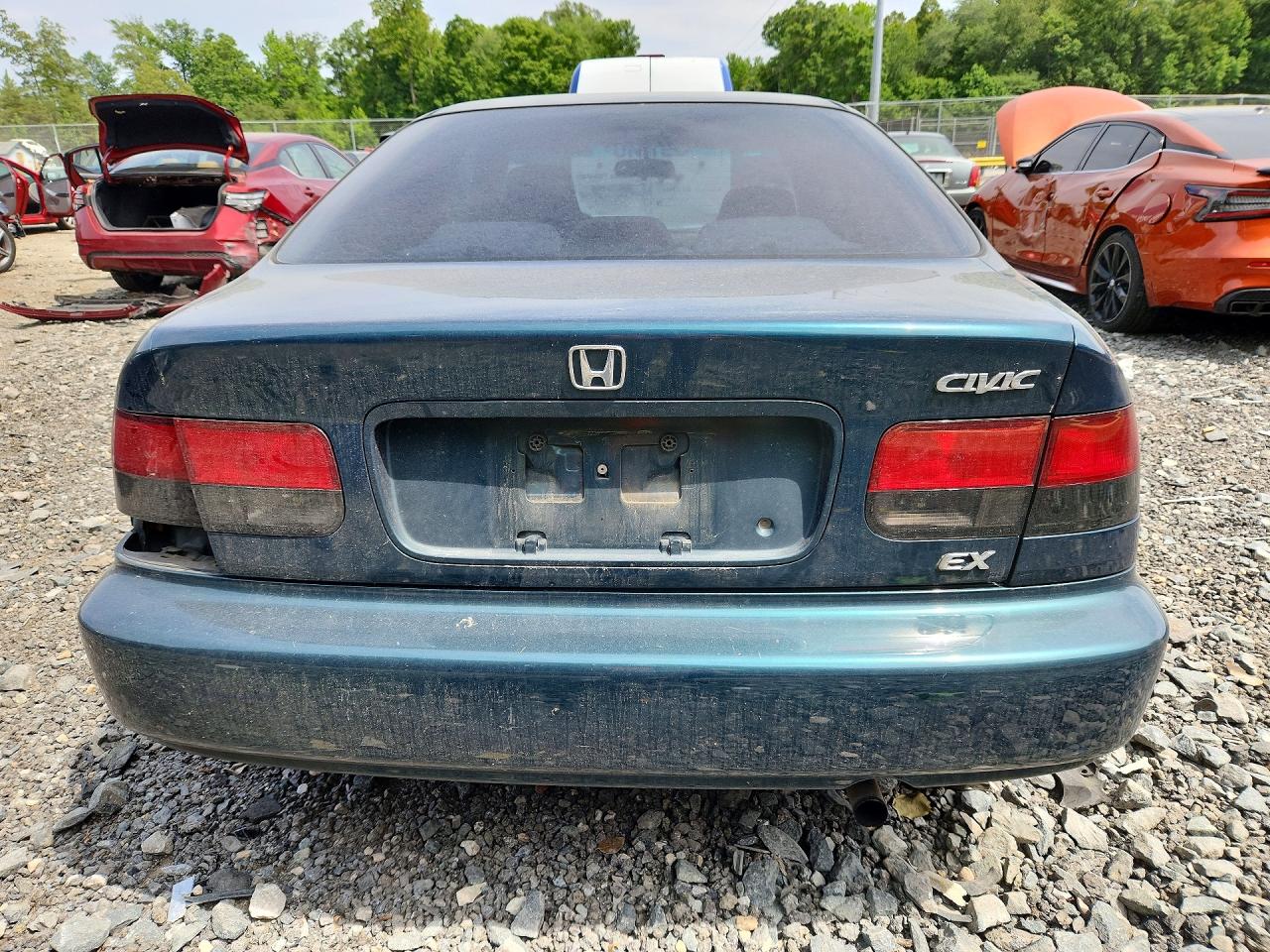 1996 Honda Civic Ex Green vin: 1HGEJ8149TL059684