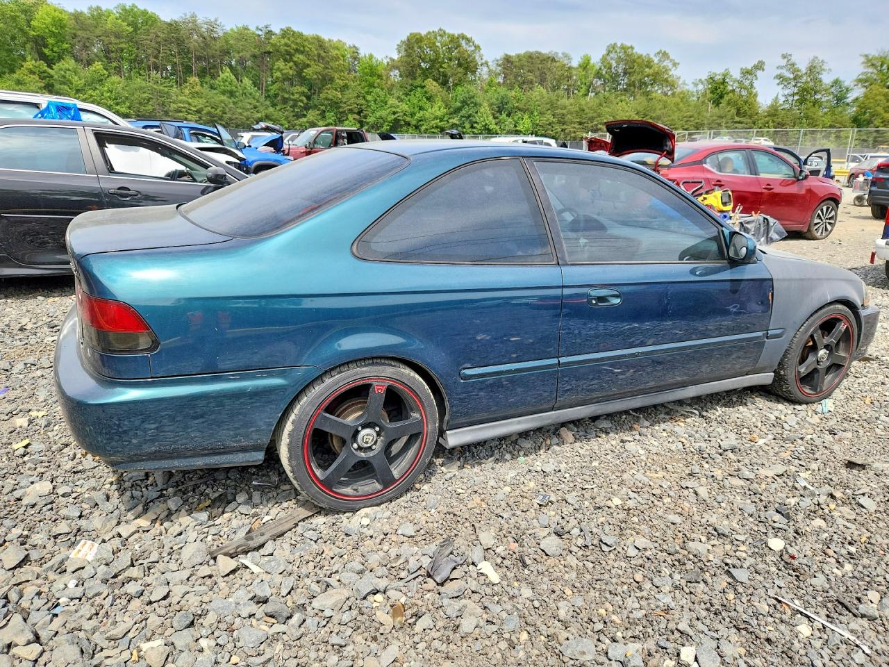 1996 Honda Civic Ex Green vin: 1HGEJ8149TL059684