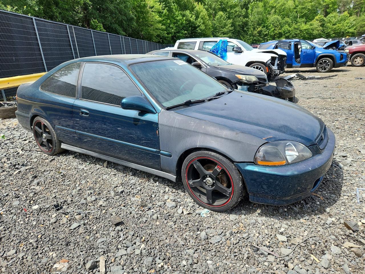 1996 Honda Civic Ex Green vin: 1HGEJ8149TL059684