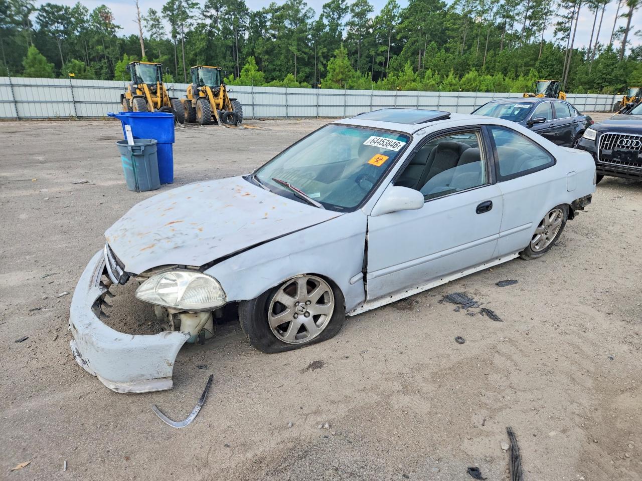 1998 Honda Civic Ex Silver vin: 1HGEJ8149WL044784