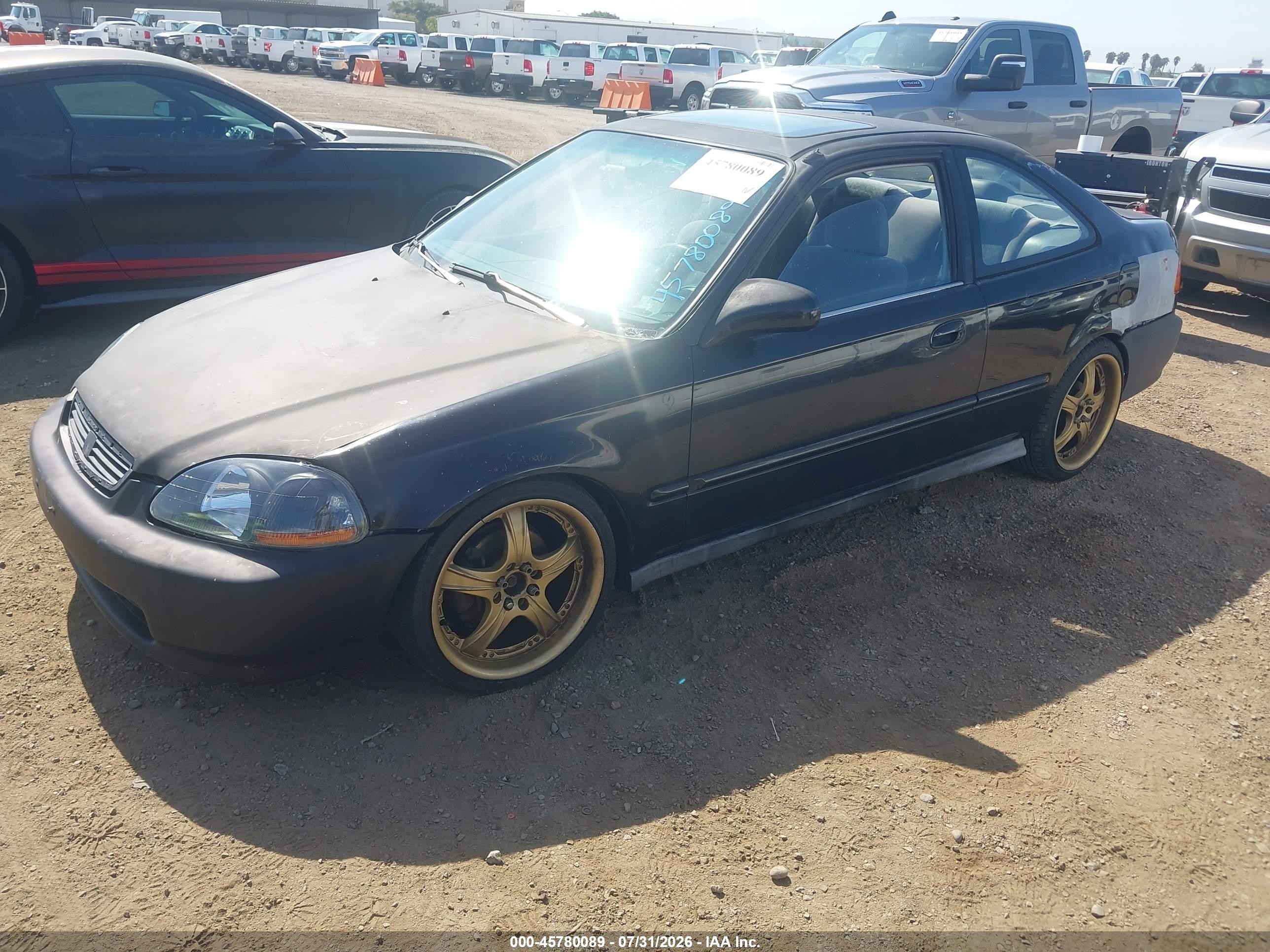 1997 Honda Civic Ex Black vin: 1HGEJ814XVL125095