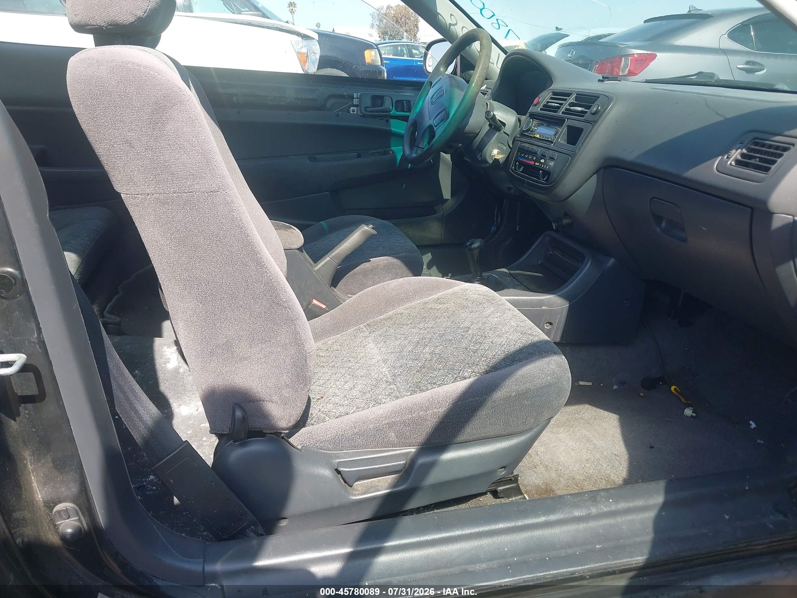 1997 Honda Civic Ex Black vin: 1HGEJ814XVL125095