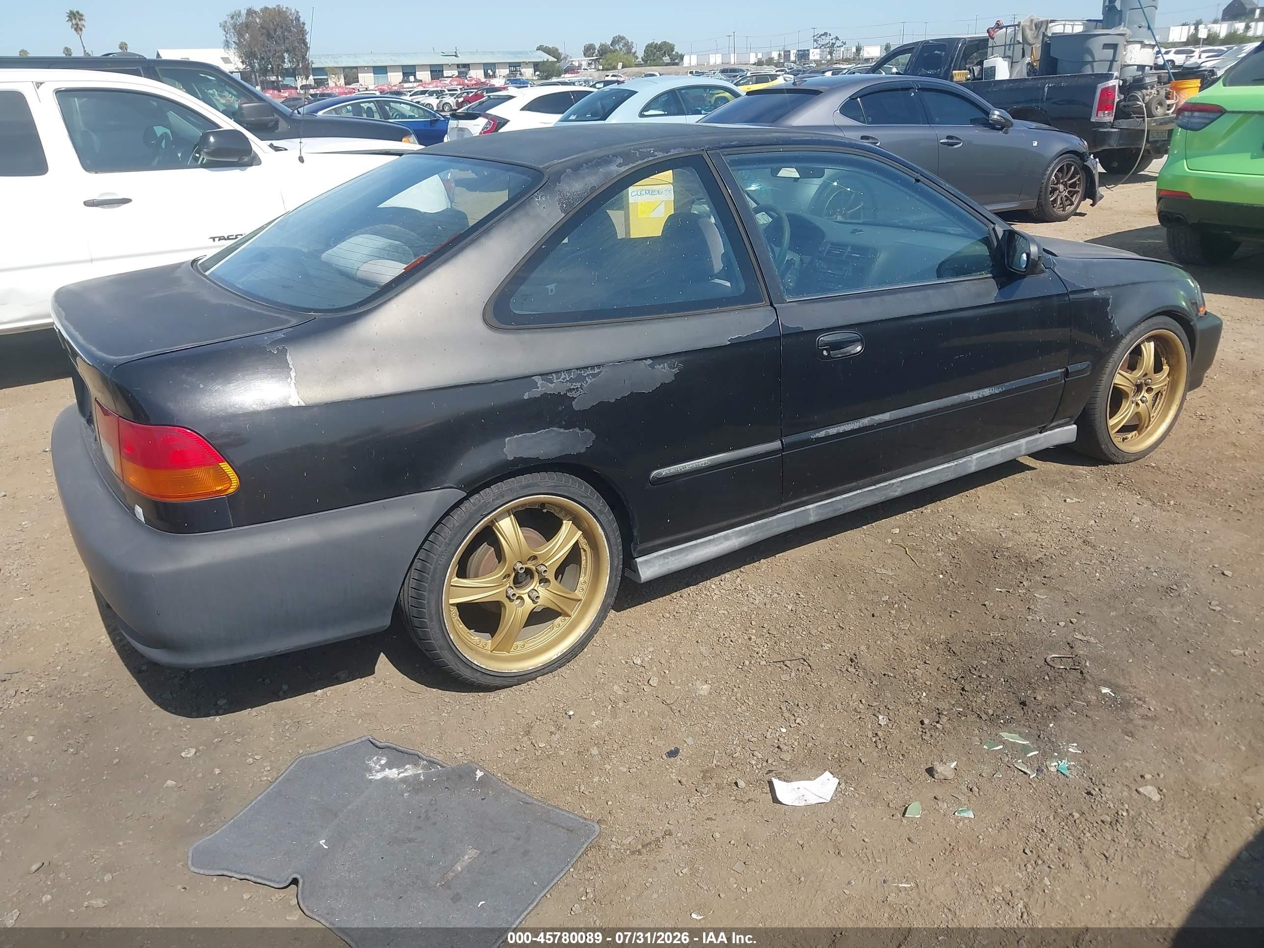 1997 Honda Civic Ex Black vin: 1HGEJ814XVL125095
