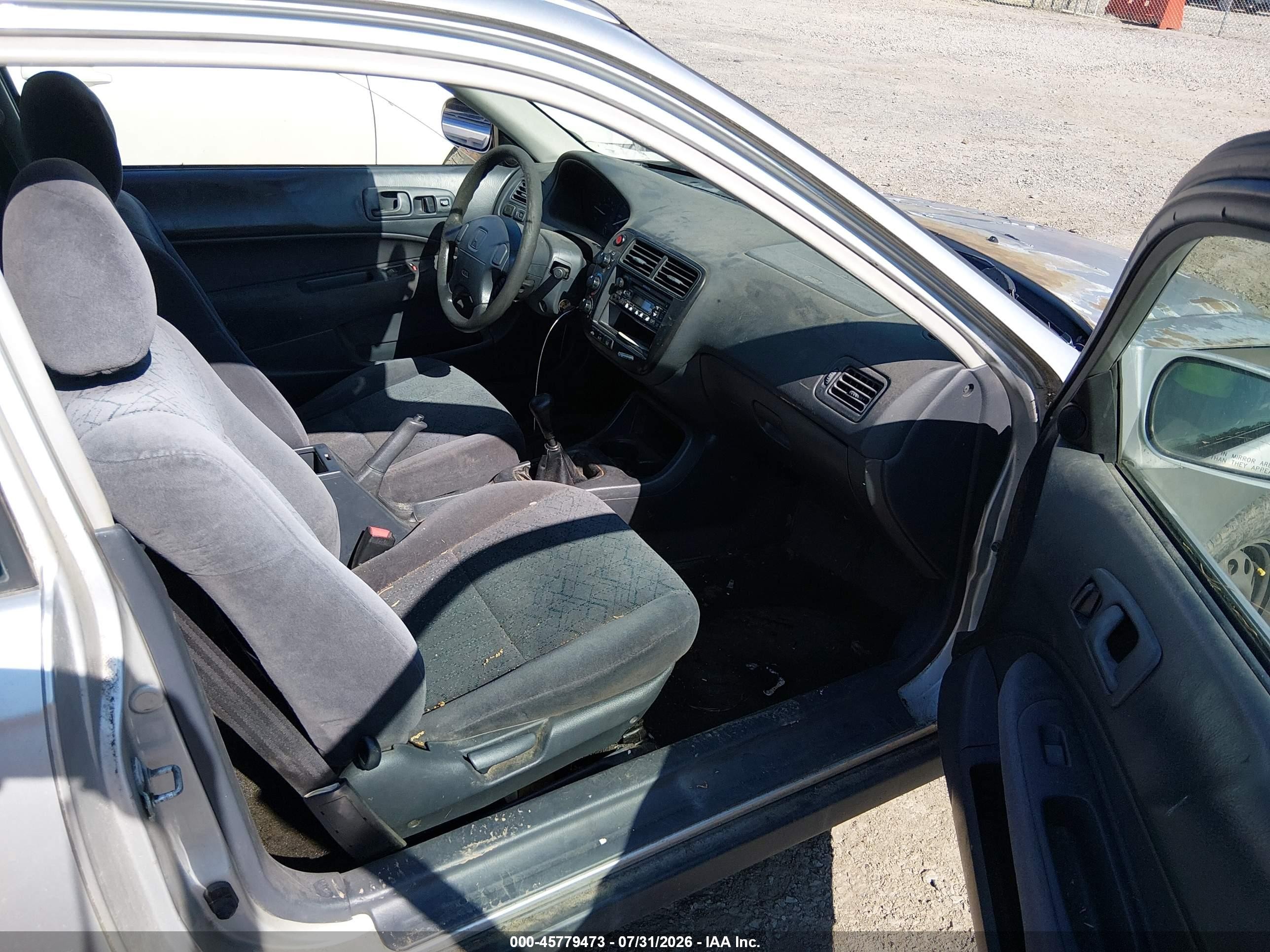 2000 Honda Civic Ex Silver vin: 1HGEJ814XYL058549