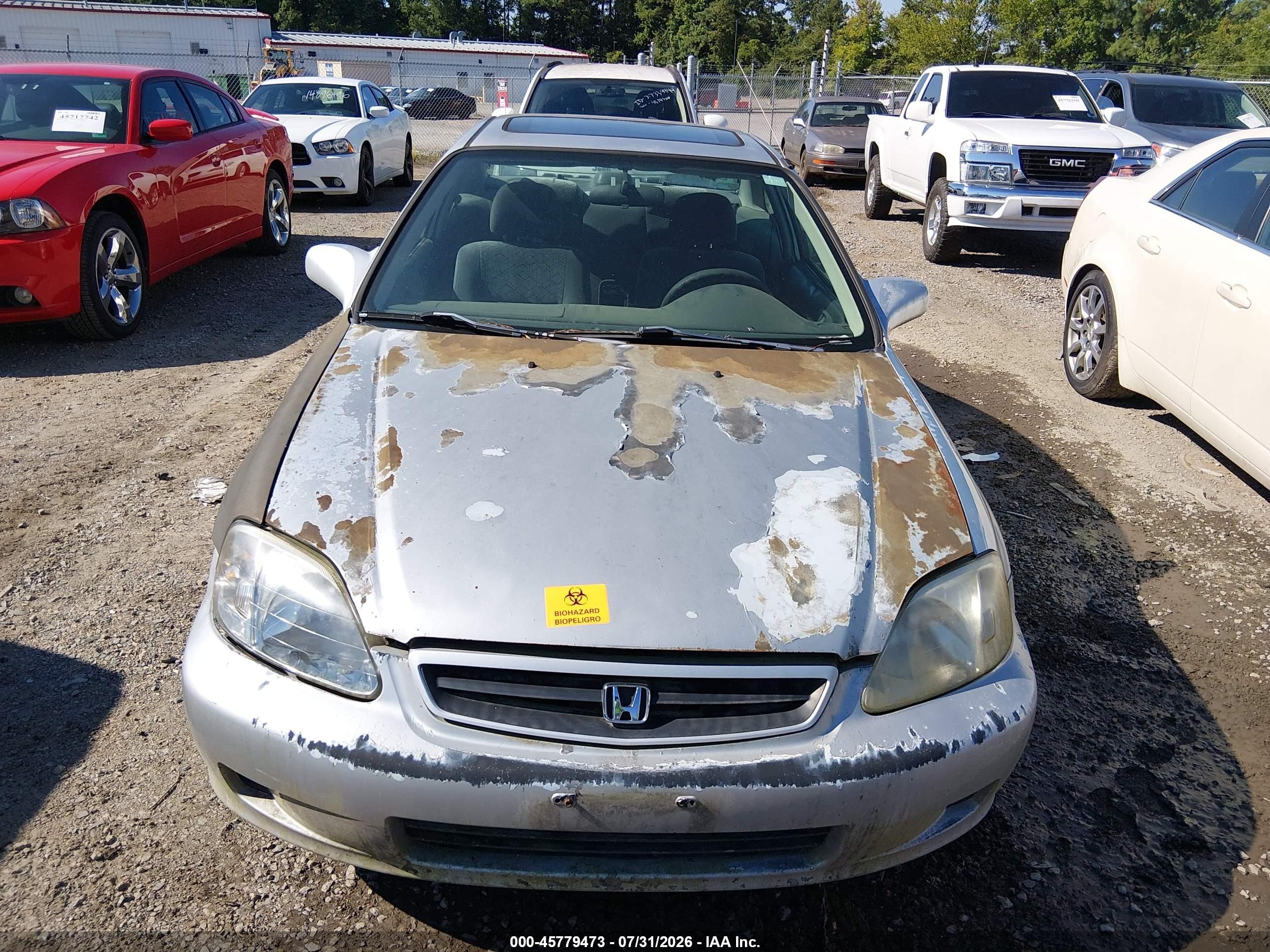 2000 Honda Civic Ex Silver vin: 1HGEJ814XYL058549