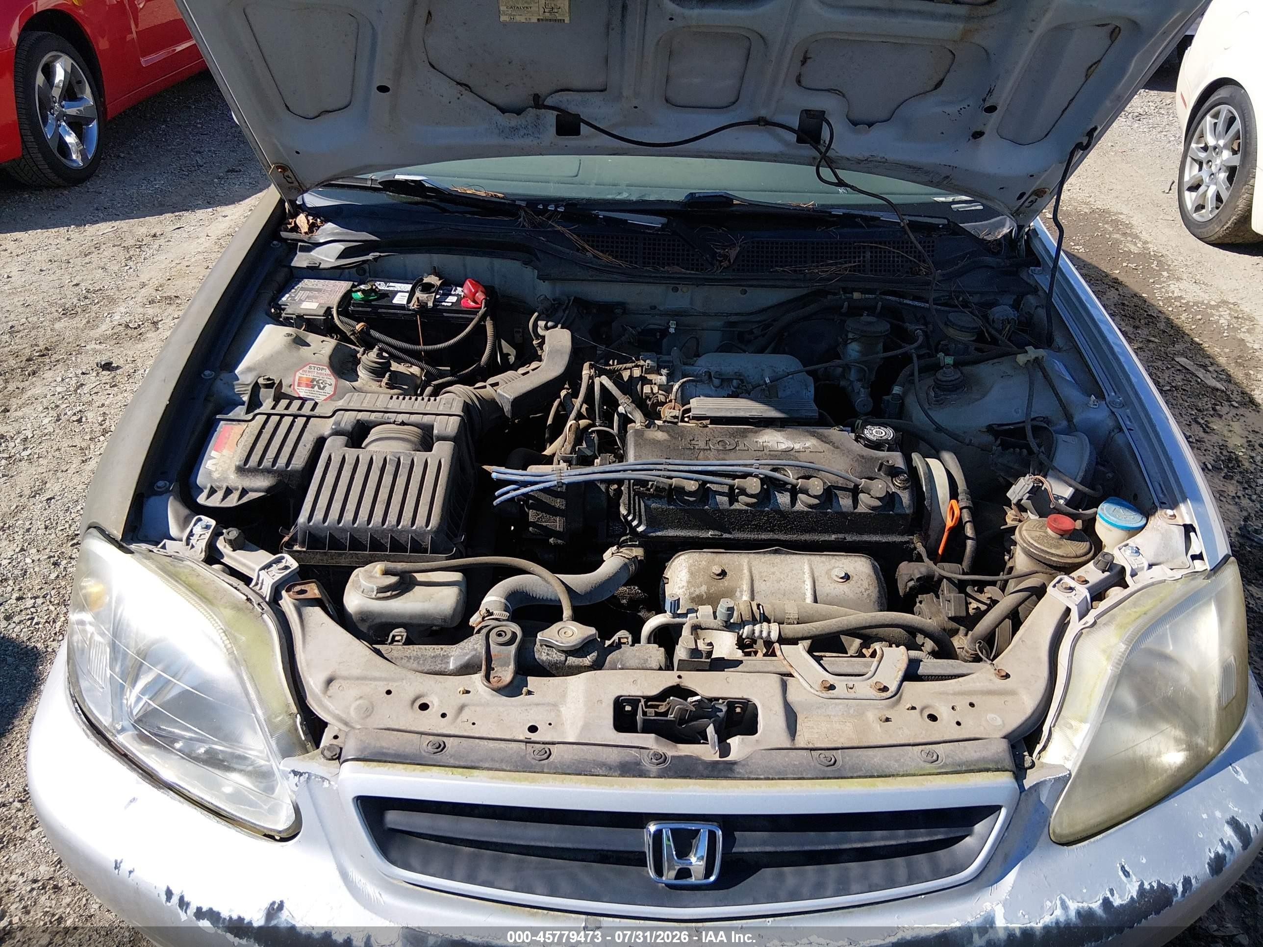2000 Honda Civic Ex Silver vin: 1HGEJ814XYL058549
