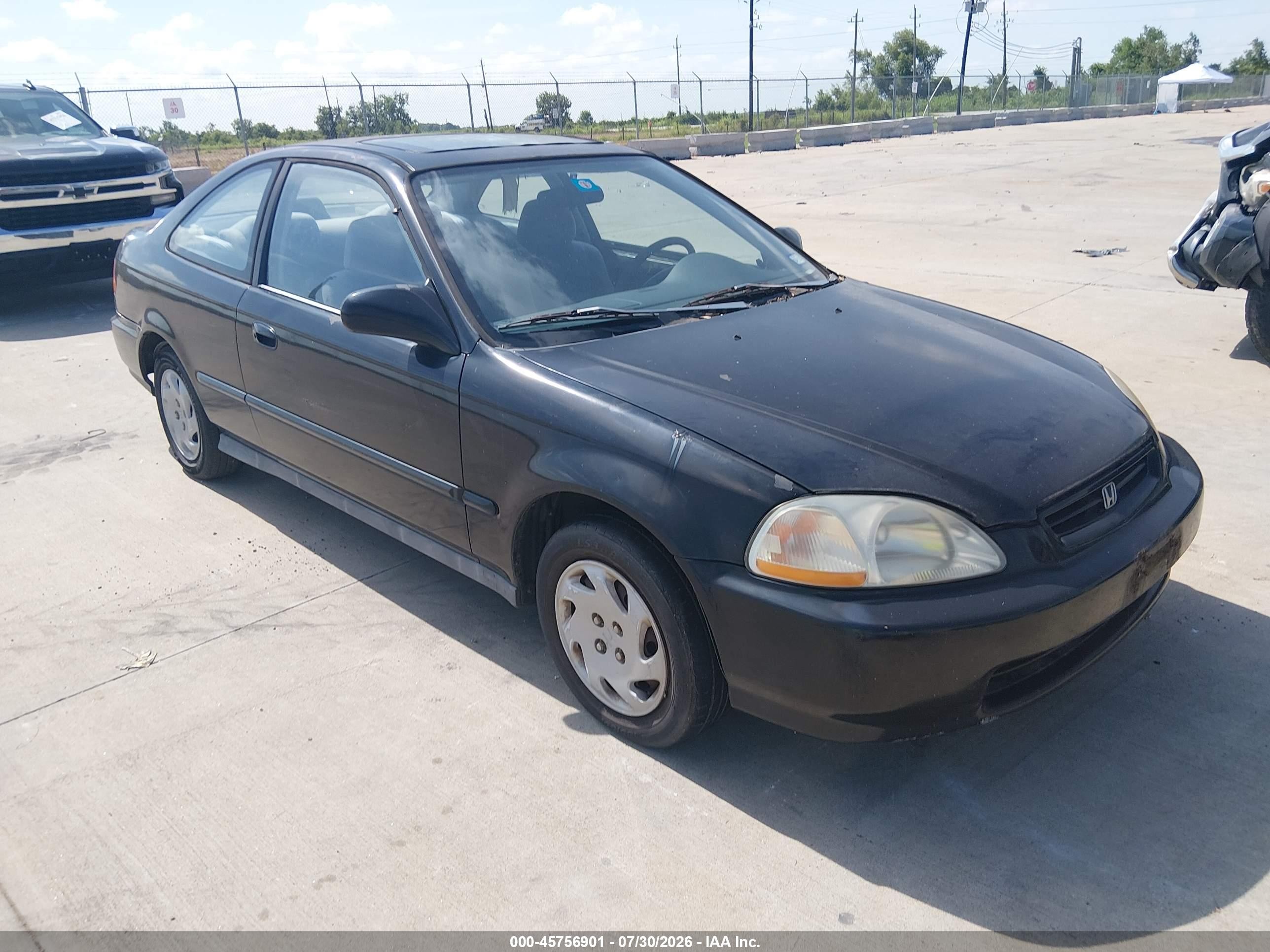 1996 Honda Civic Ex Black vin: 1HGEJ8240TL046904