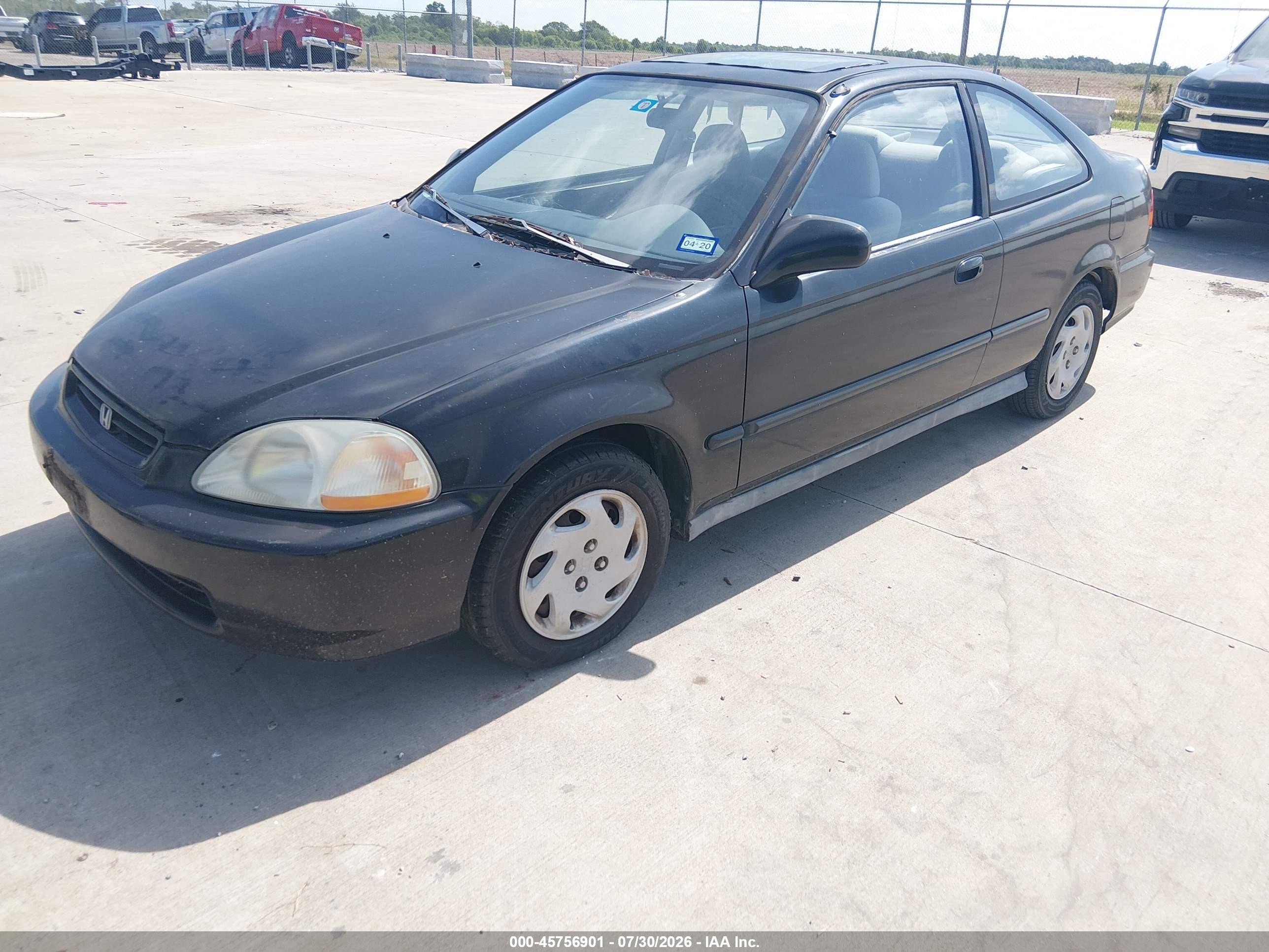 1996 Honda Civic Ex Black vin: 1HGEJ8240TL046904