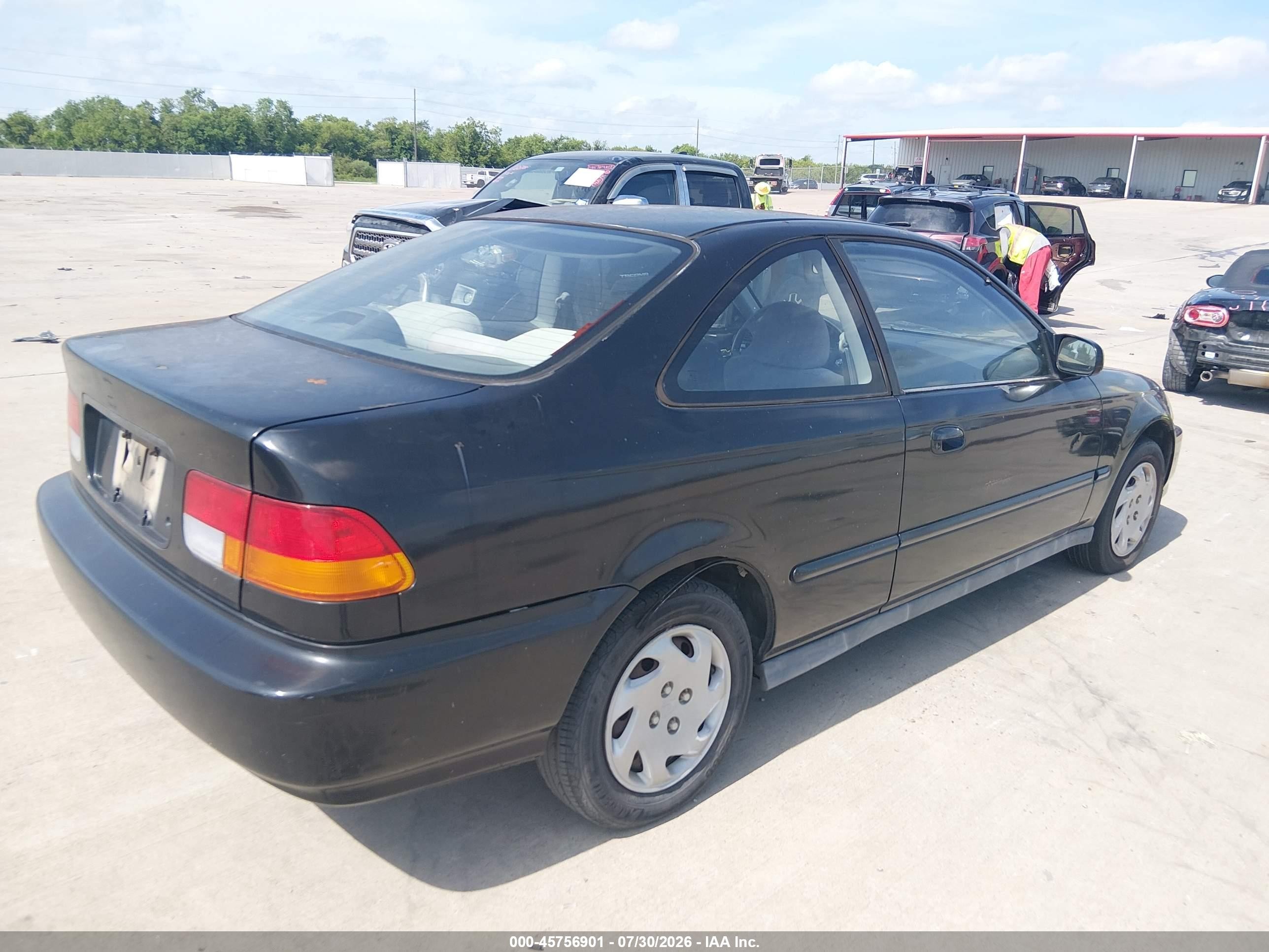1996 Honda Civic Ex Black vin: 1HGEJ8240TL046904