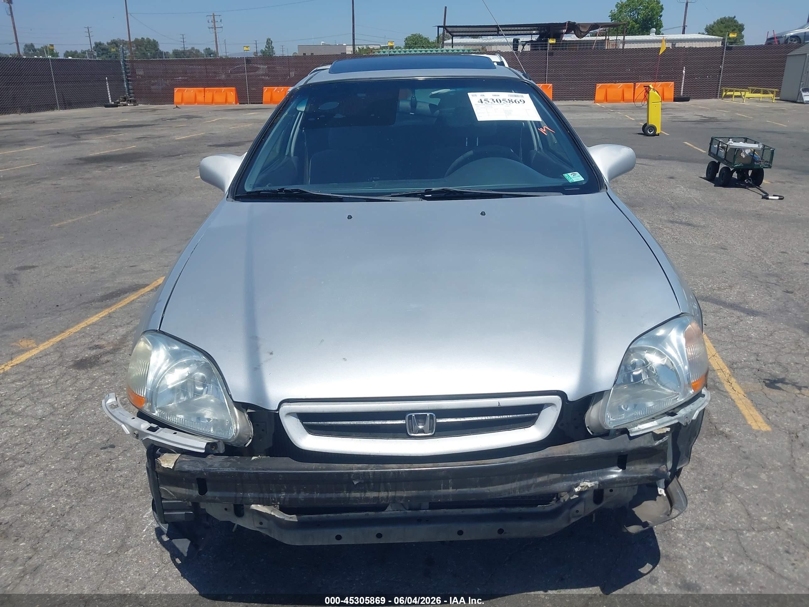 1997 Honda Civic Ex Silver vin: 1HGEJ8240VL107090