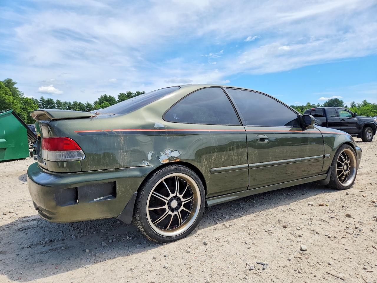 1999 Honda Civic Ex Green vin: 1HGEJ8240XL048710