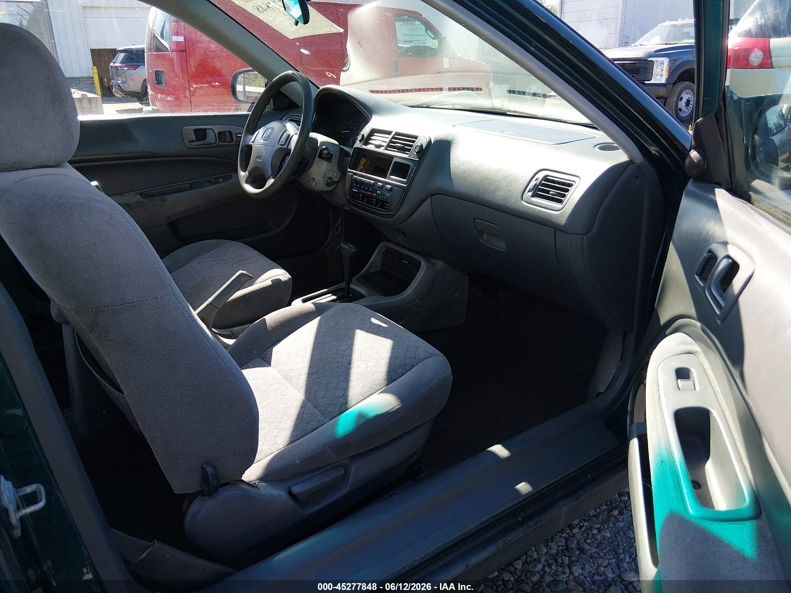 1996 Honda Civic Ex Green vin: 1HGEJ8241TL071746