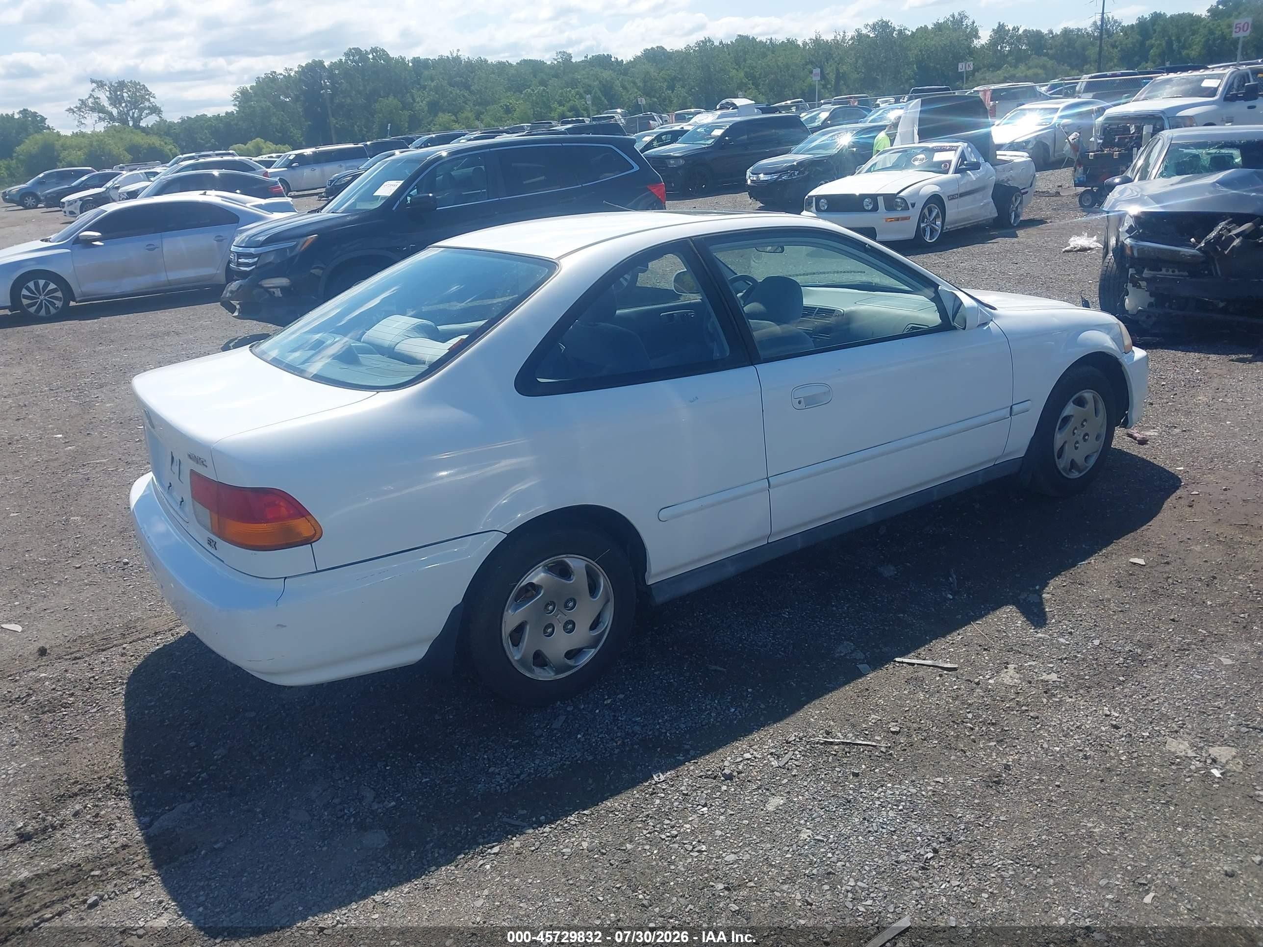 1997 Honda Civic Ex Белый vin: 1HGEJ8241VL128191